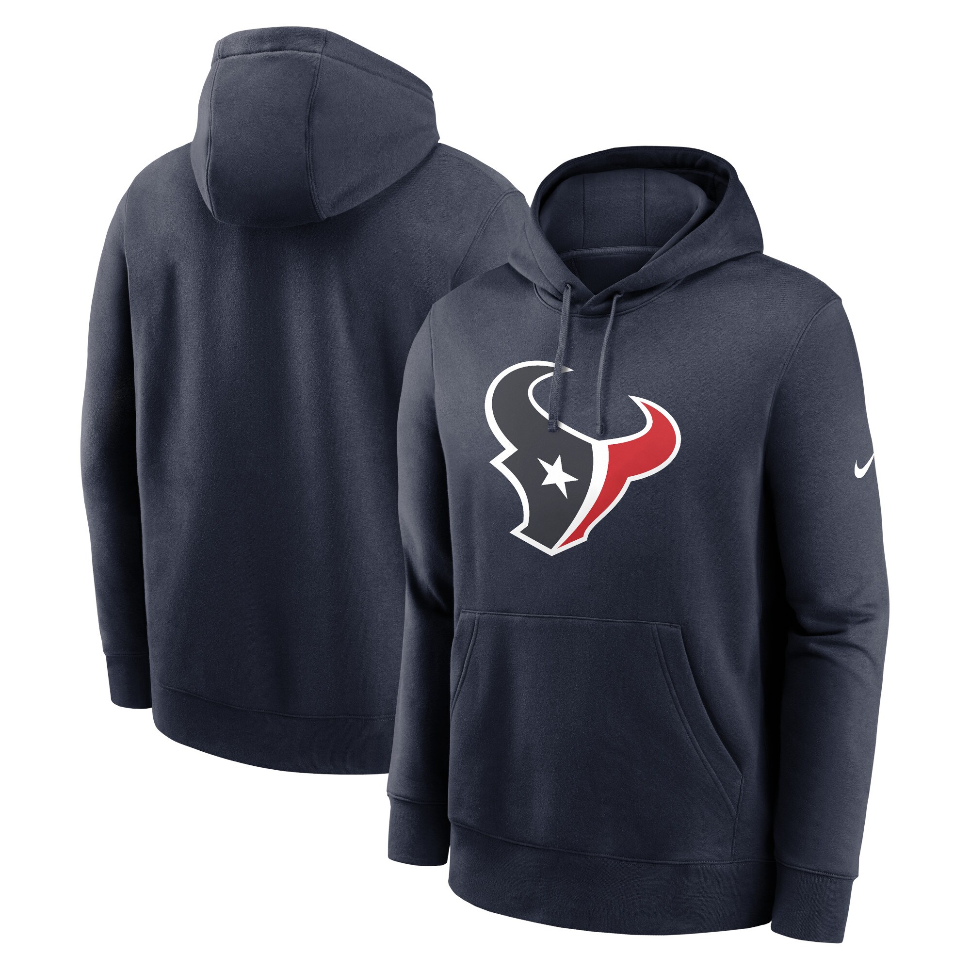 Houston Texans Club Logo Pullover Hoodie - Navy