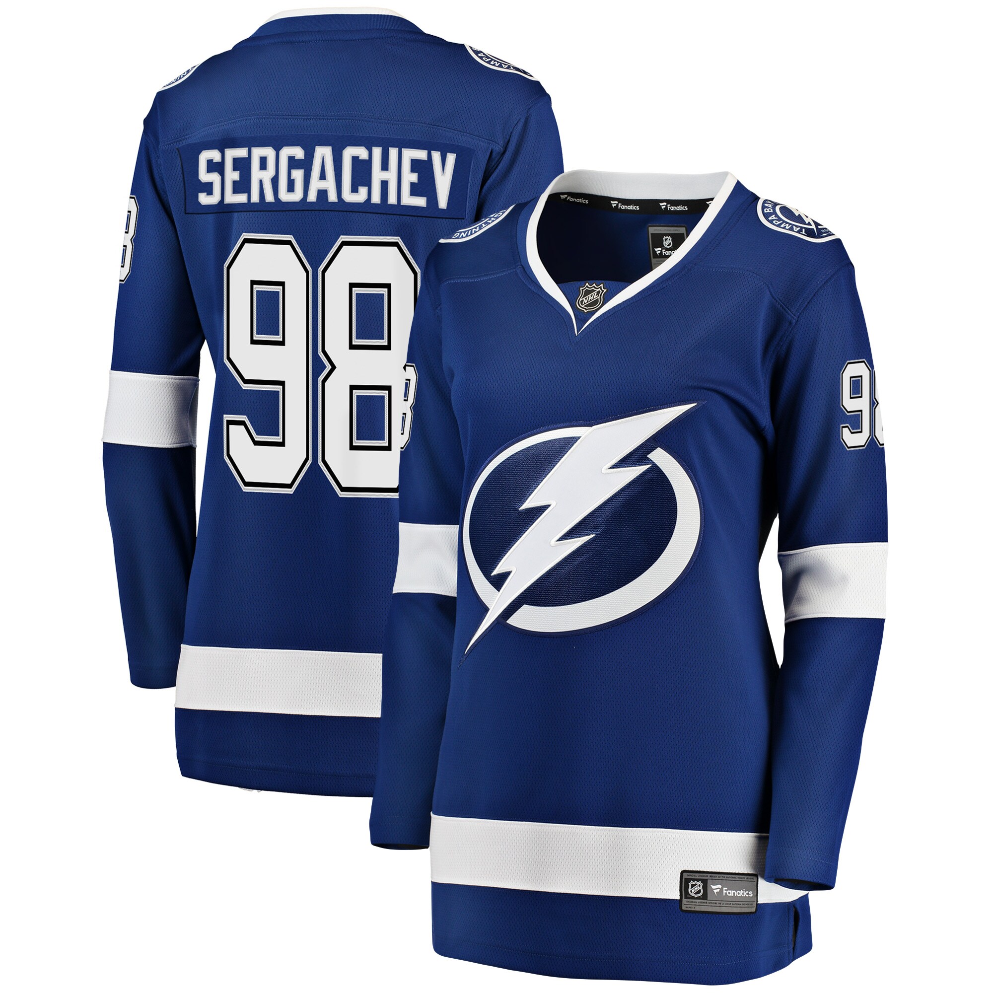 Mikhail Sergachev Tampa Bay Lightning Women's Breakaway Player Jersey - Blue