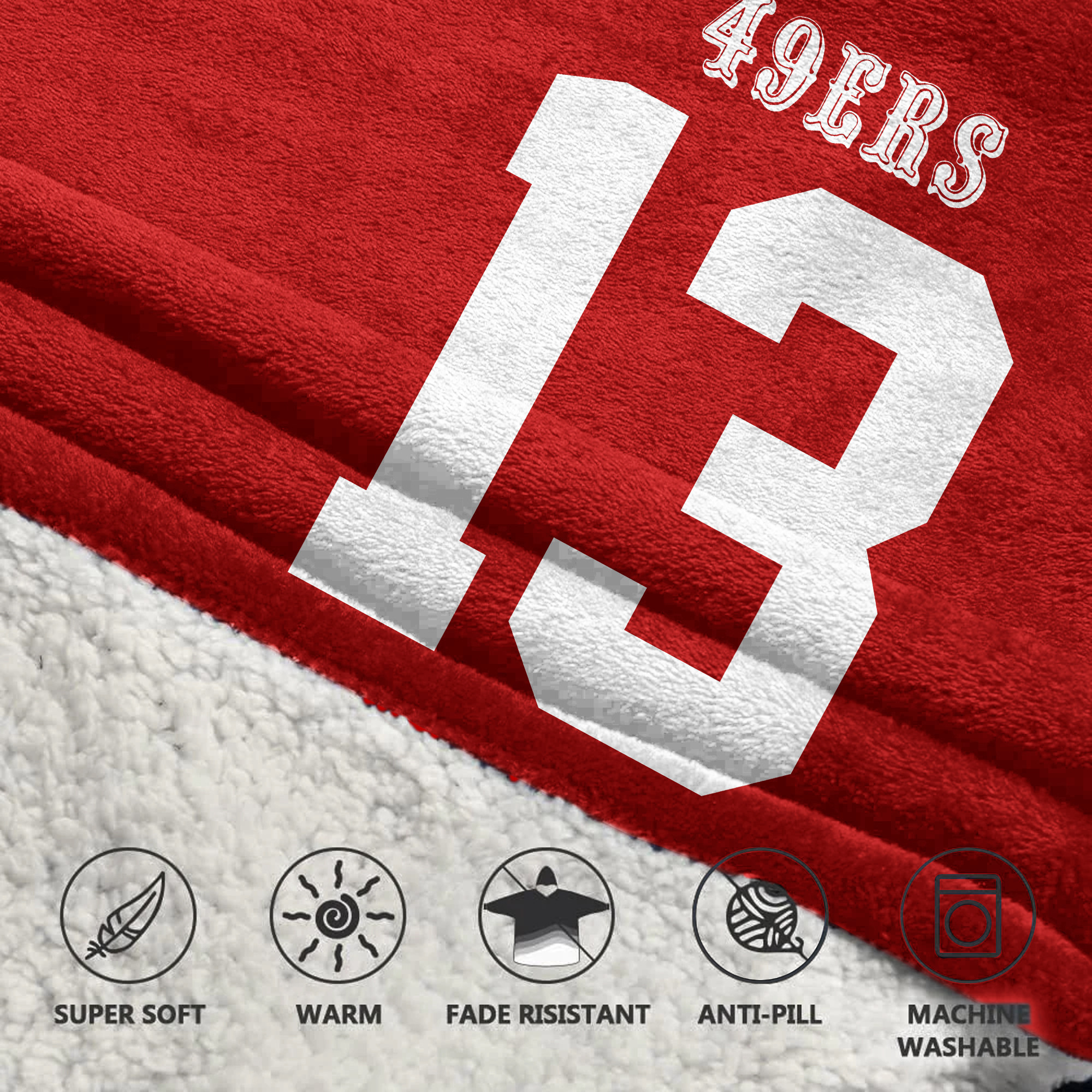 Kid B.P. 13 San Francisco 49ers Football Unisex Blanket Hoodie