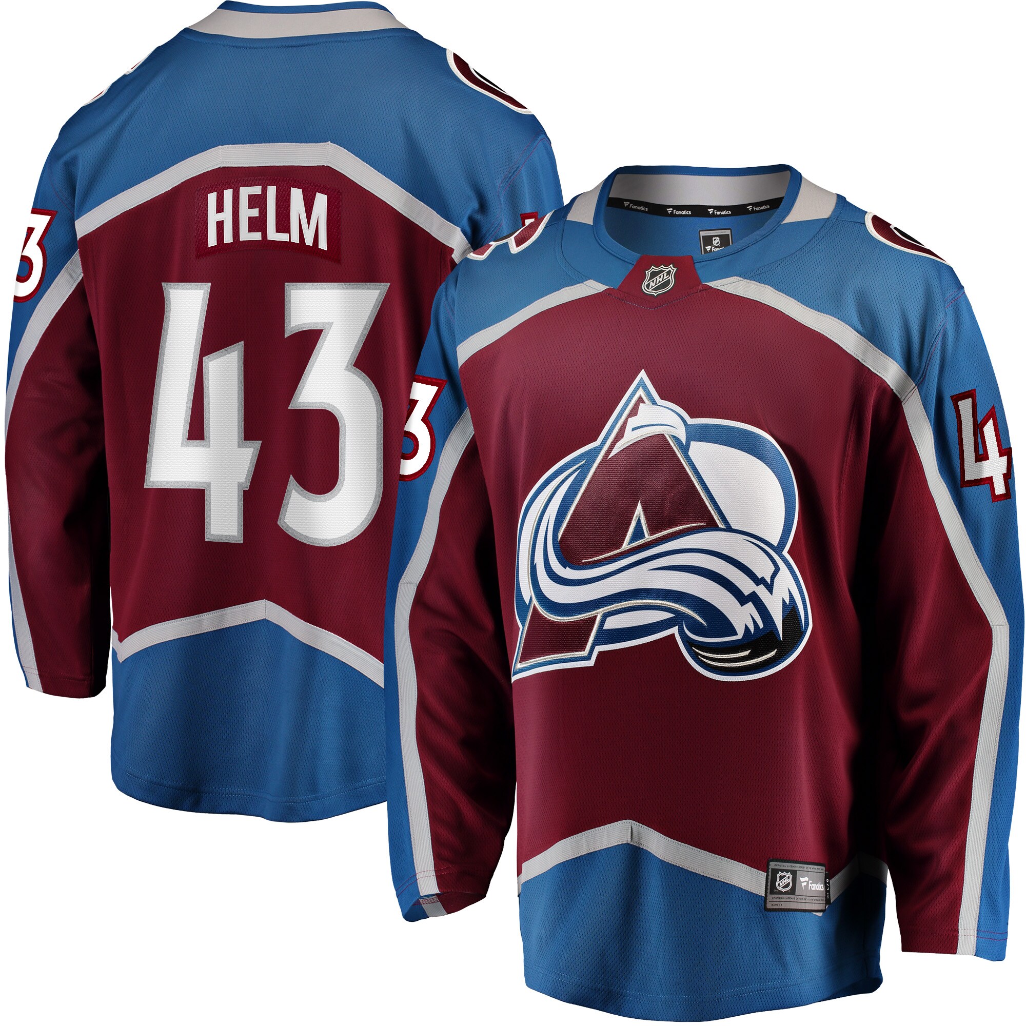 Darren Helm Colorado Avalanche Home Breakaway Player Jersey - Burgundy