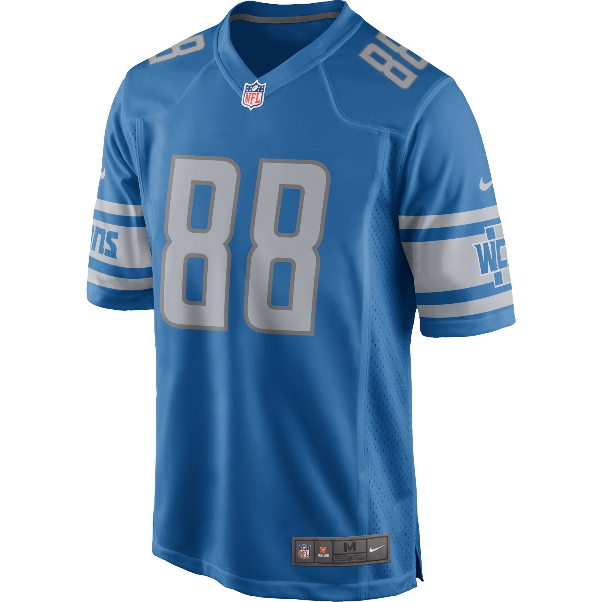 T.J. Hockenson Detroit Lions  Game Jersey - Blue