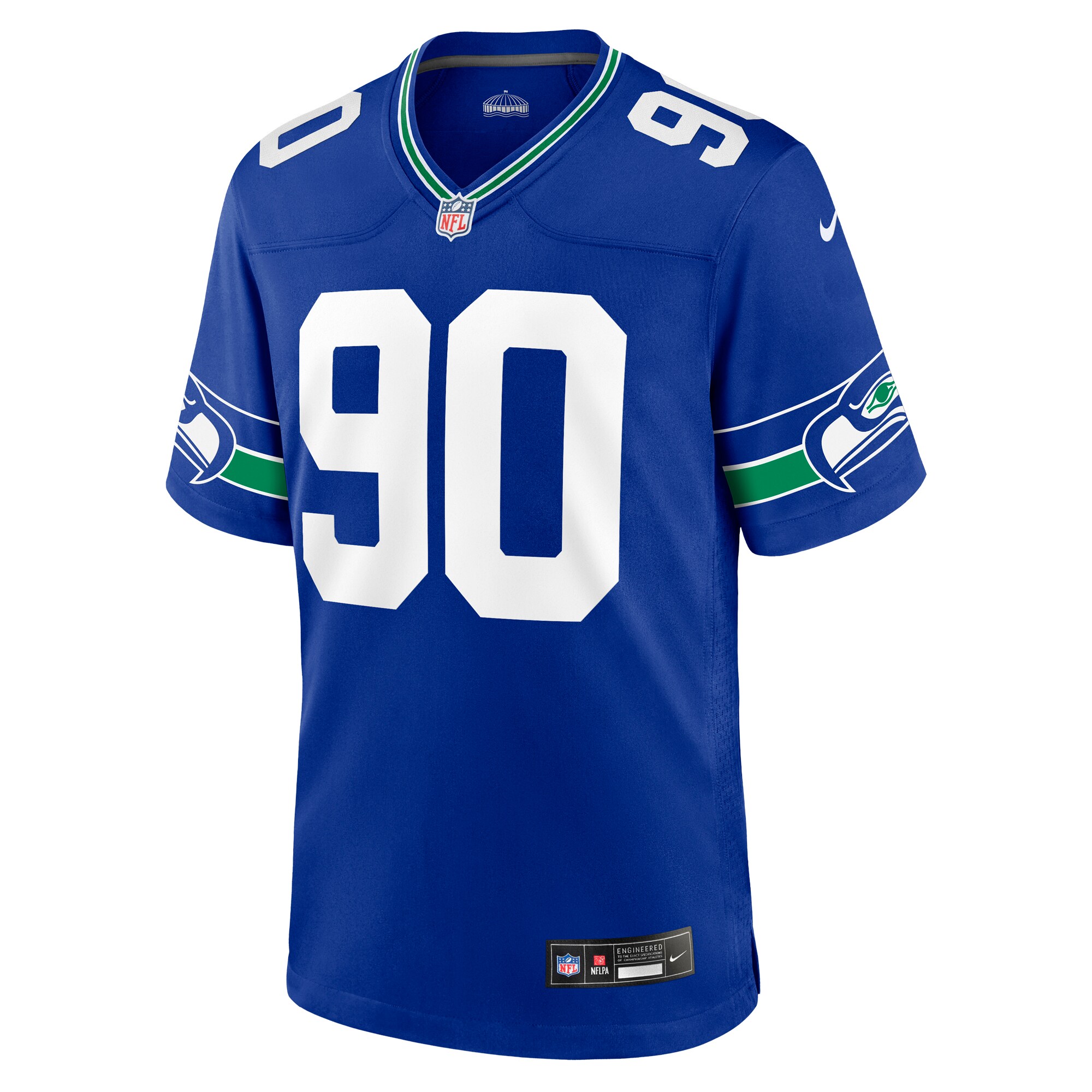 Jarran Reed Seattle Seahawks Throwback Player Game Jersey - Royal