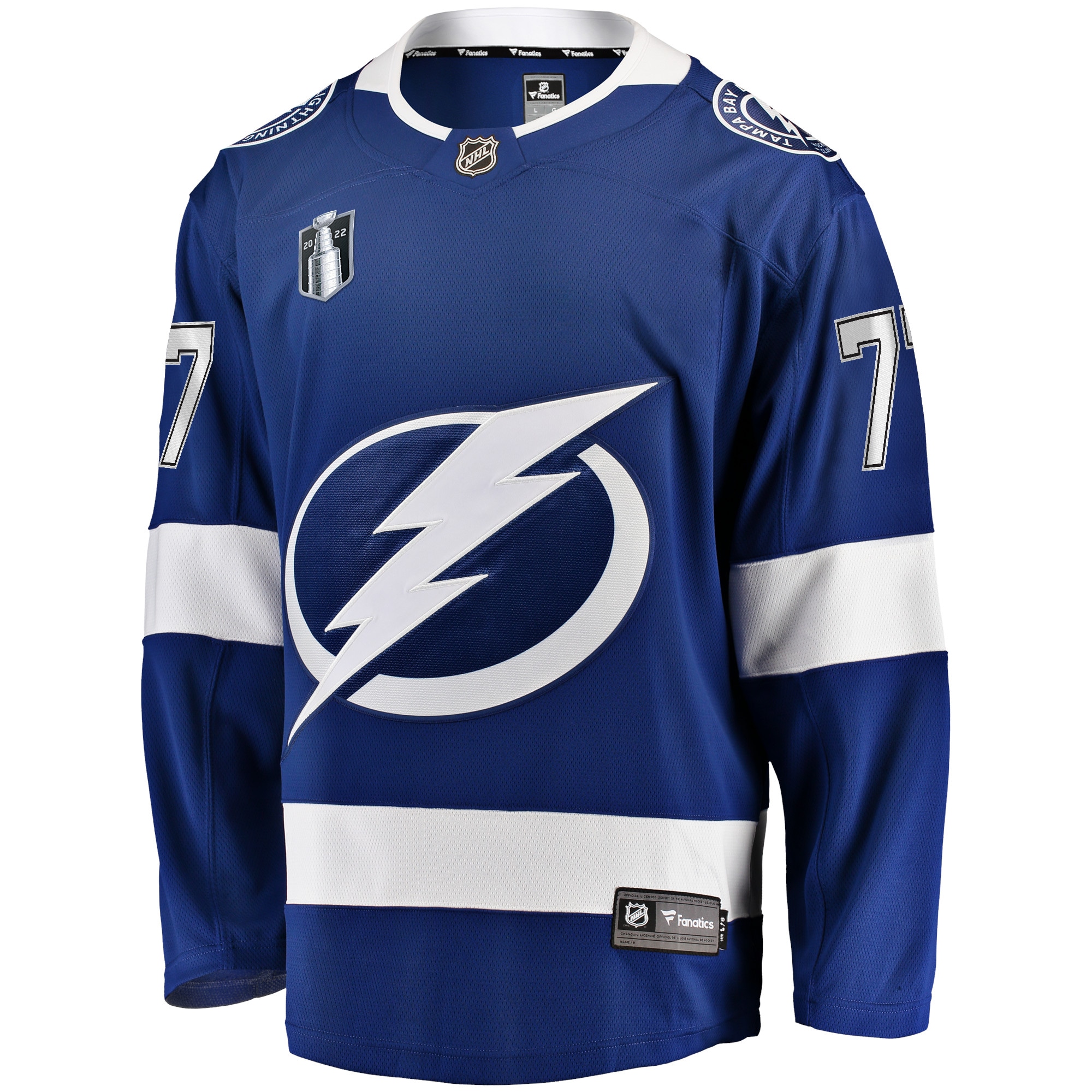 Victor Hedman Tampa Bay Lightning Home 2022 Stanley Cup Final Breakaway Player Jersey - Blue