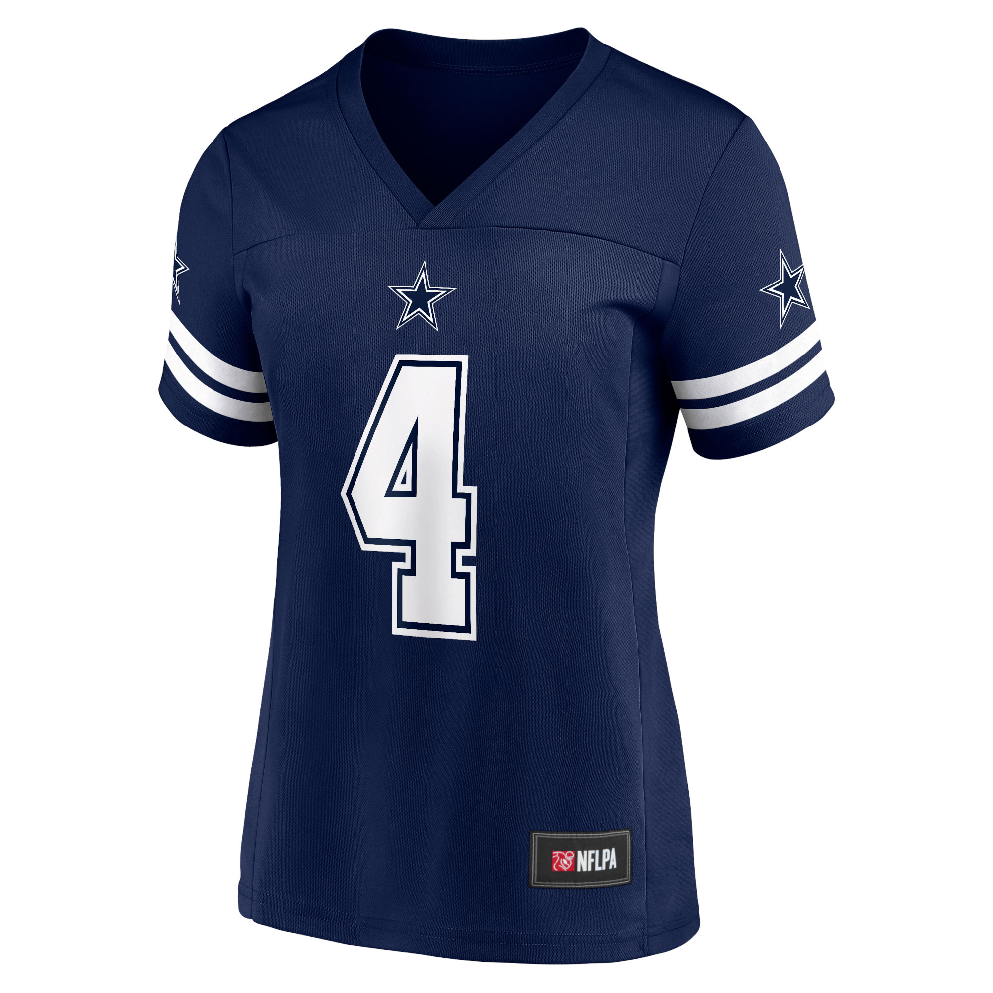 Women's Dallas Cowboys Dak Prescott Navy Replica Player Jersey