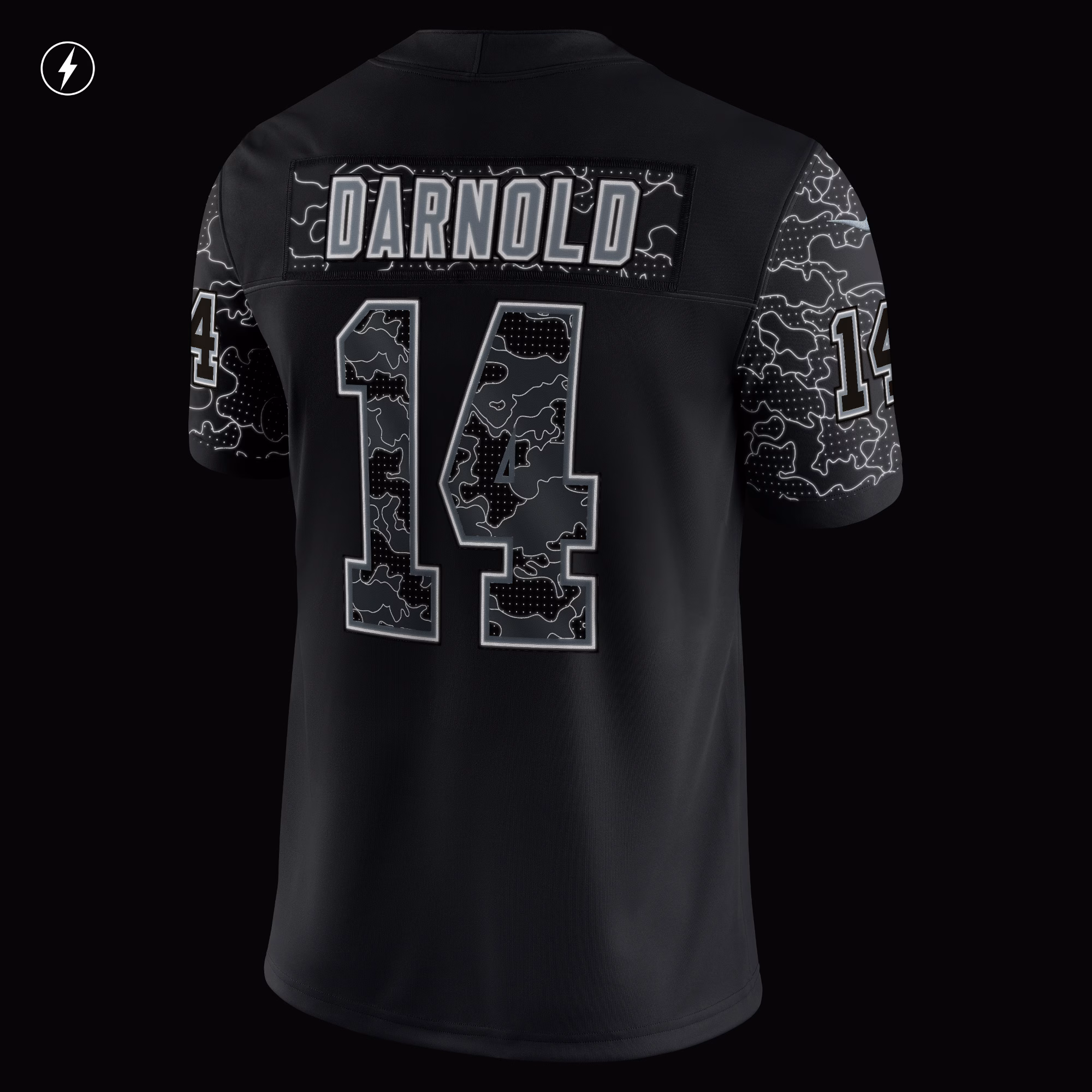 Sam Darnold Carolina Panthers RFLCTV Limited Jersey - Black