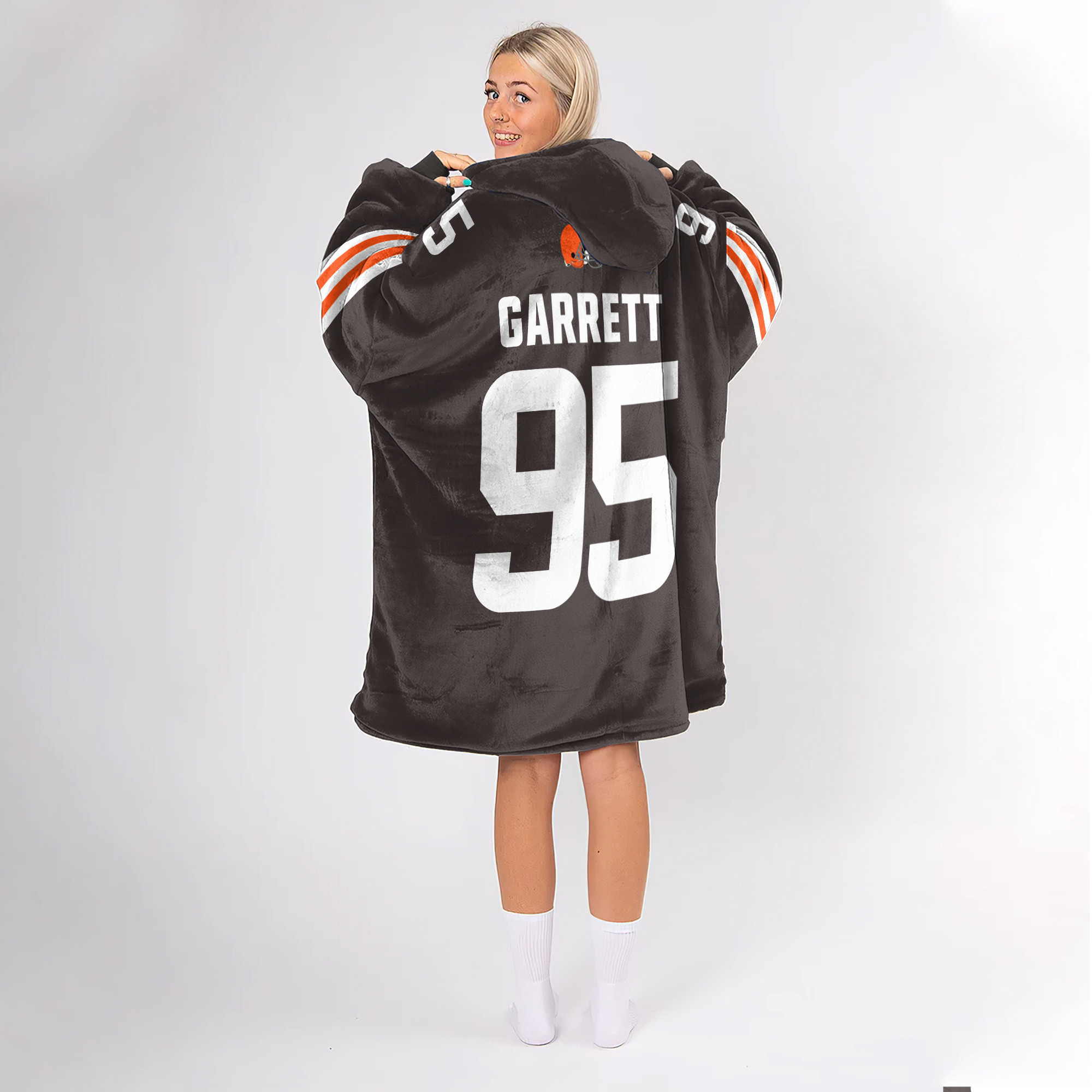 Adult M.G. 95 Cleveland Football Unisex Blanket Hoodie