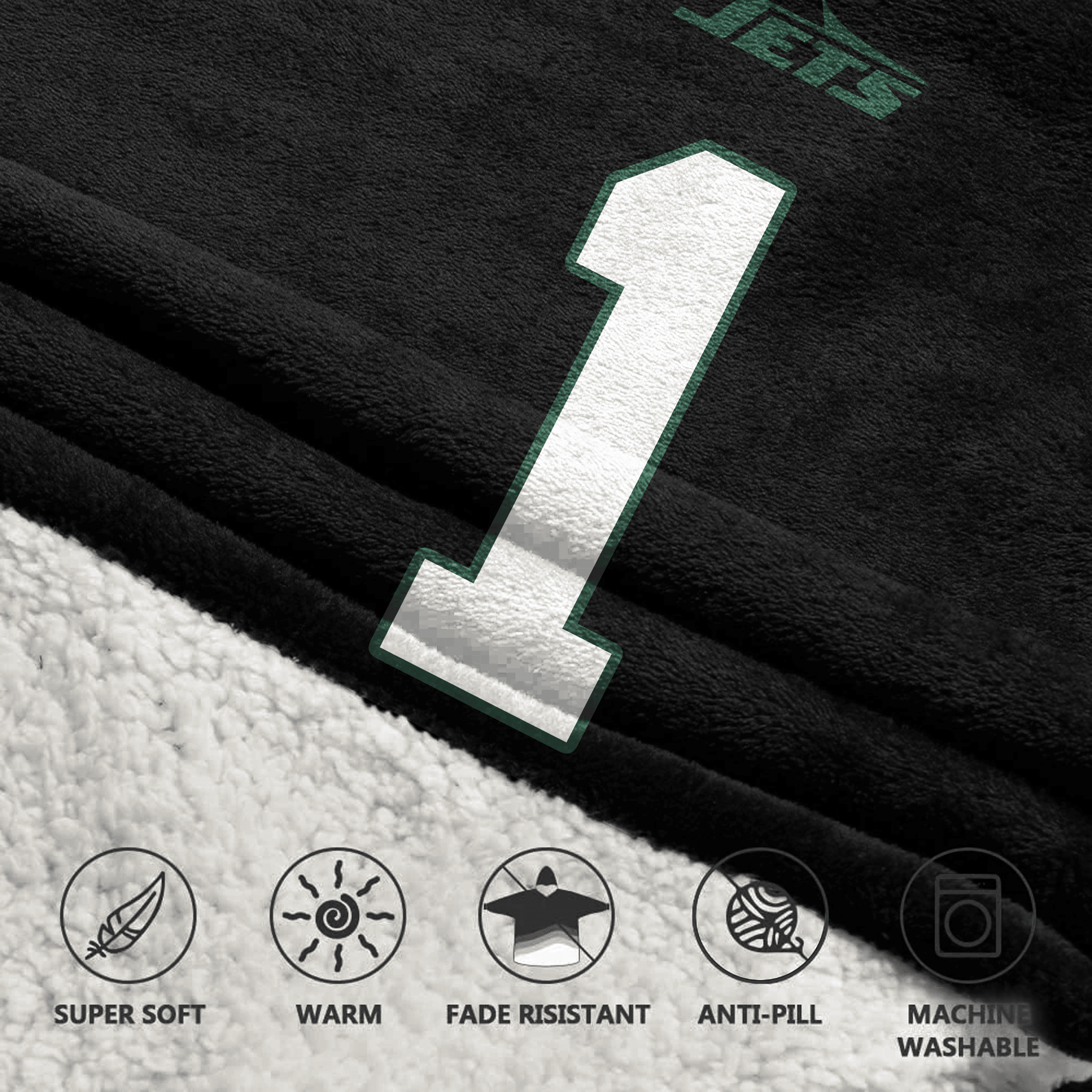 Kid A.S.G 1 New York J Football Unisex Blanket Hoodie