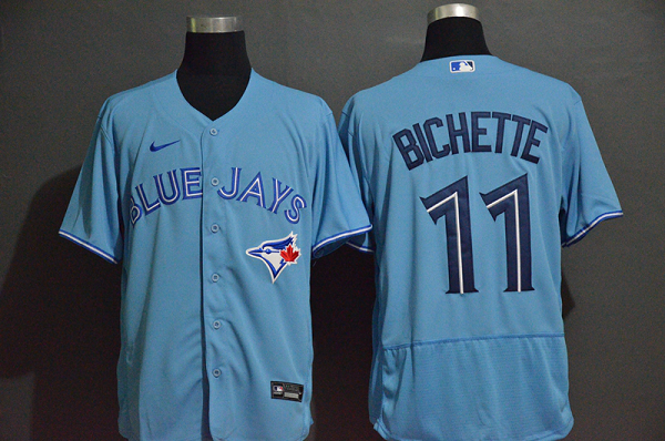 Men's Toronto Blue Jays #11 Bo Bichette Blue Stitched MLB Flex Base  Jersey
