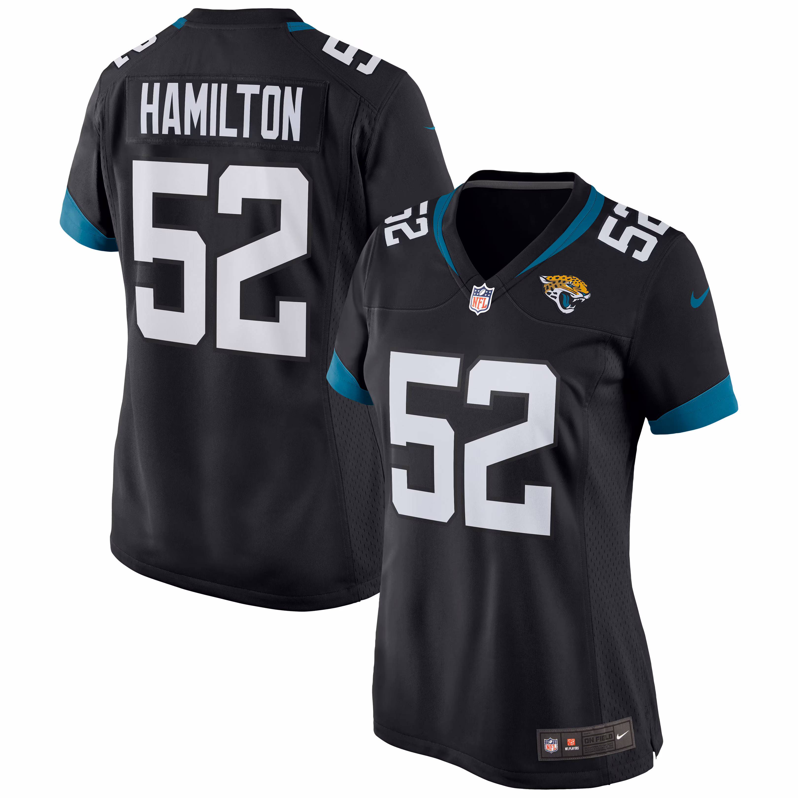 DaVon Hamilton Jacksonville Jaguars Women's Game Jersey - Black