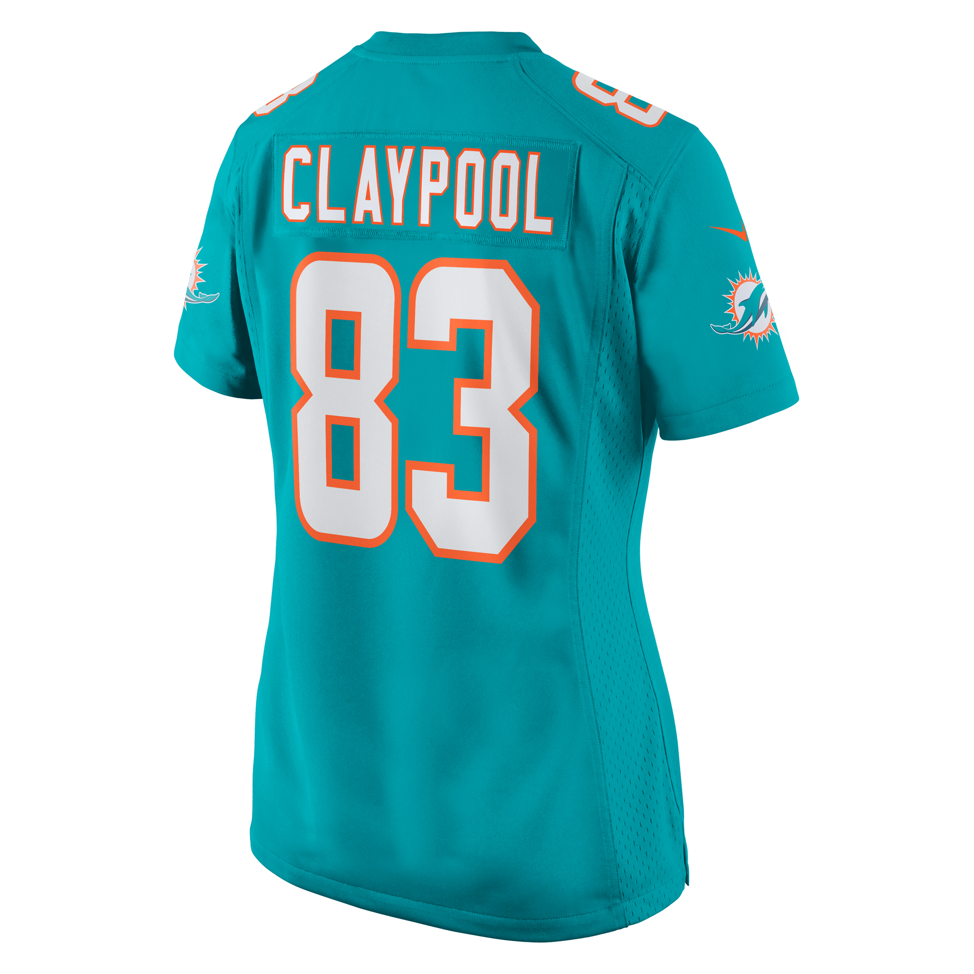 Chase Claypool Miami Dolphins Women's  Game Jersey -  Aqua