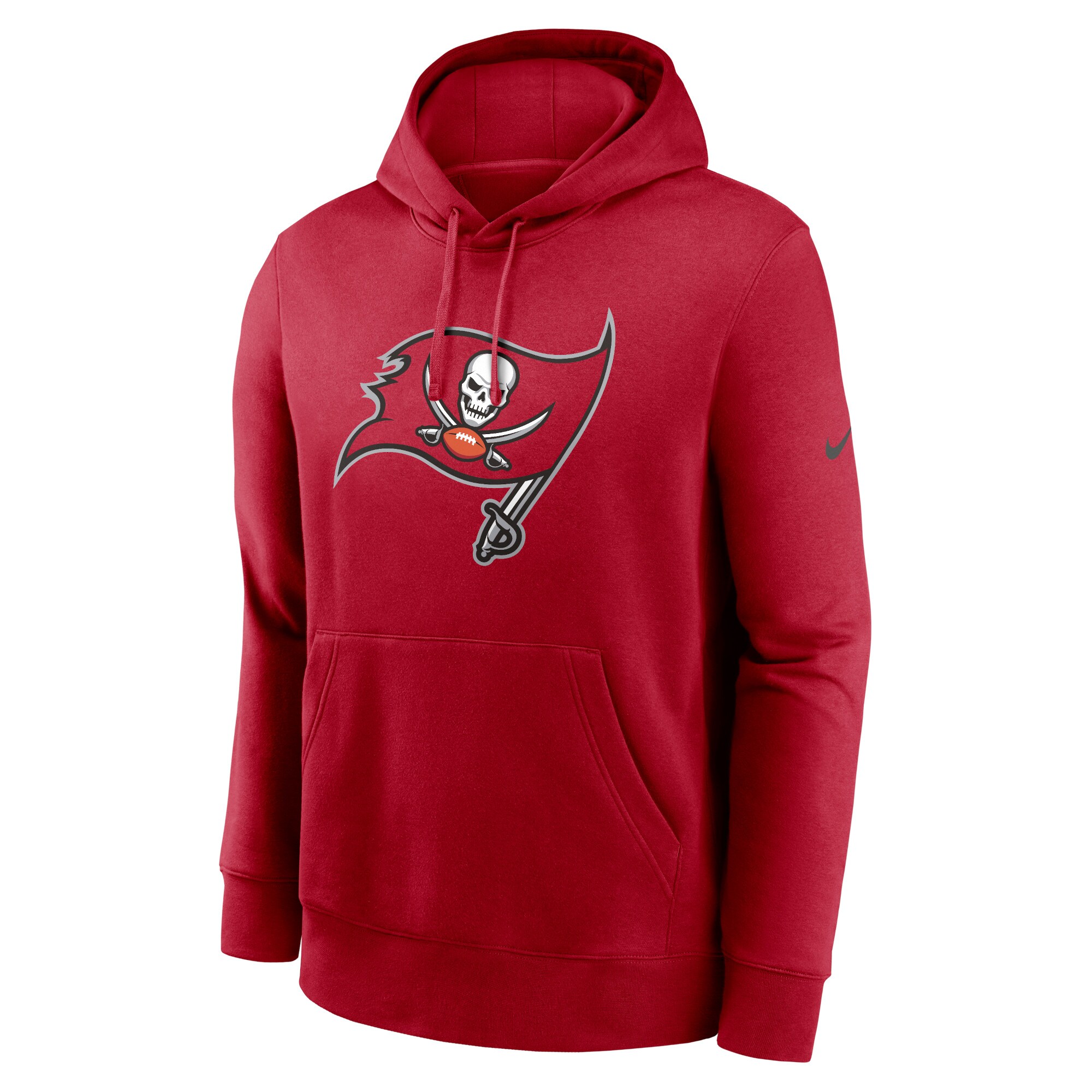 Tampa Bay Buccaneers Club Logo Pullover Hoodie - Red