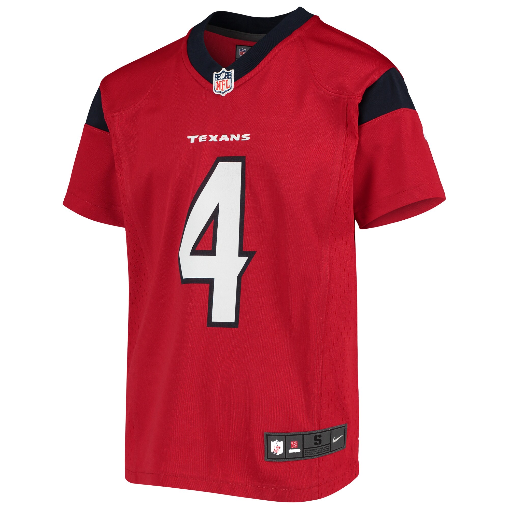 Deshaun Watson Houston Texans  Youth Player Game Jersey - Red