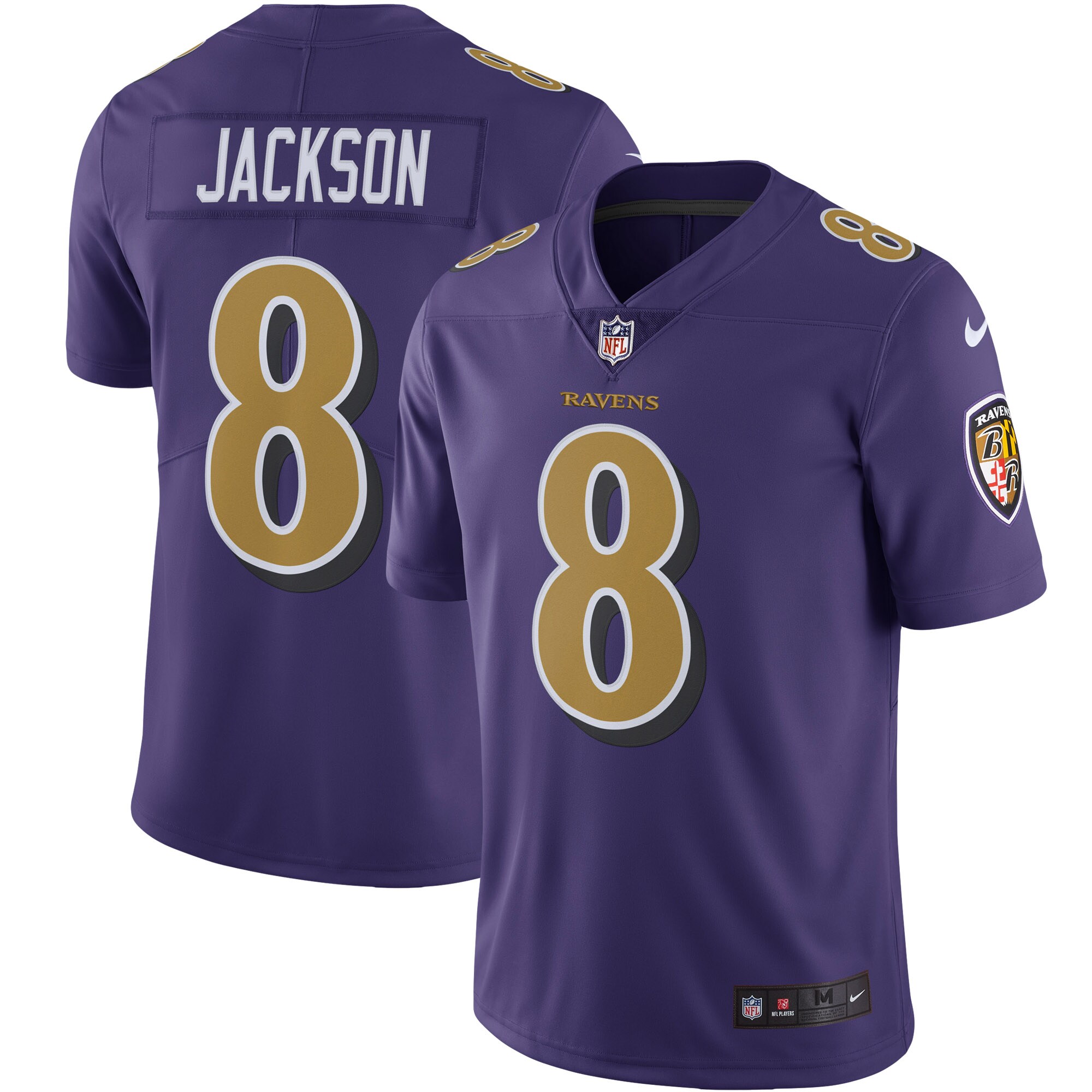 Lamar Jackson Baltimore Ravens  Color Rush Vapor Limited Jersey - Purple
