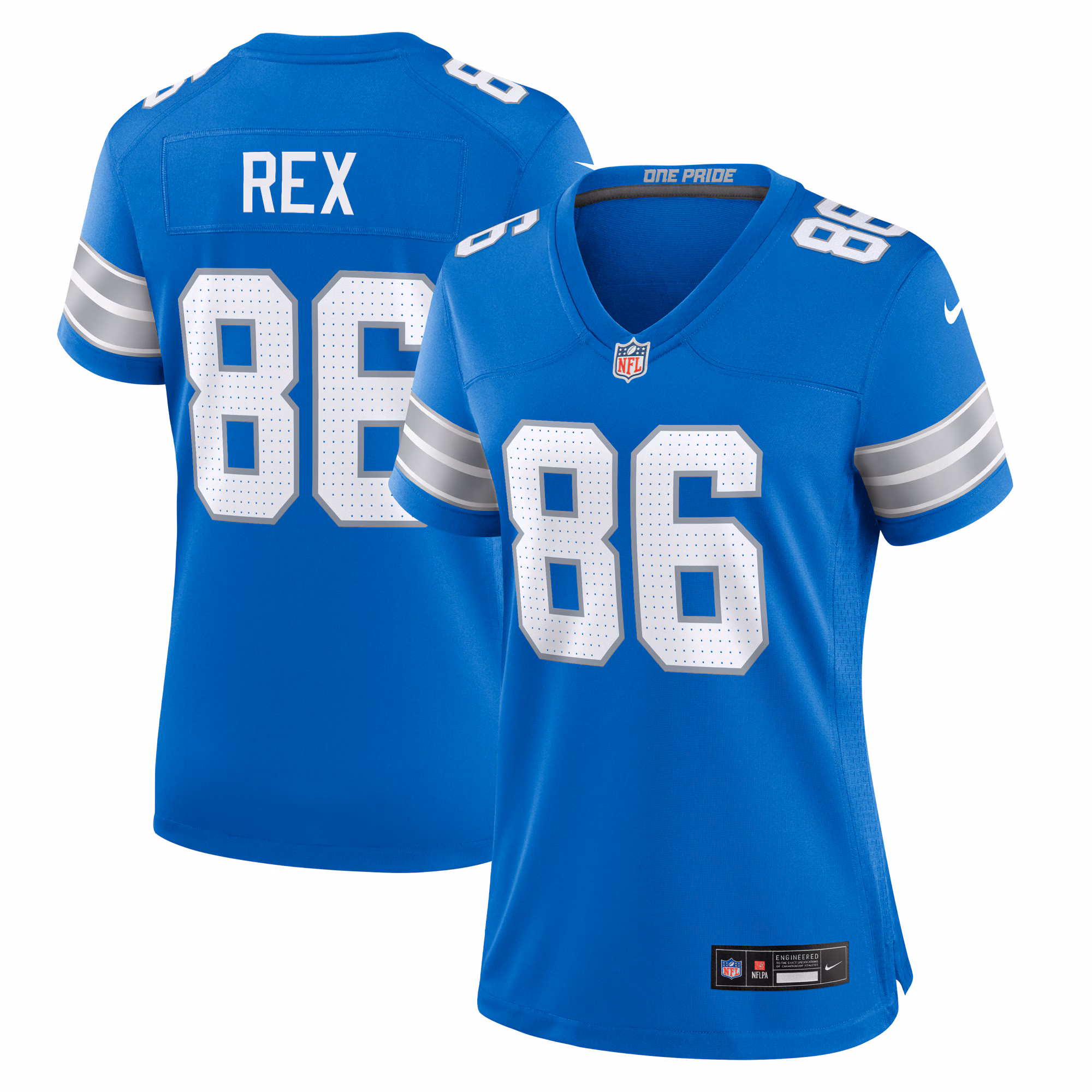 Isaac Rex Detroit Lions Women's Game Jersey -  Blue