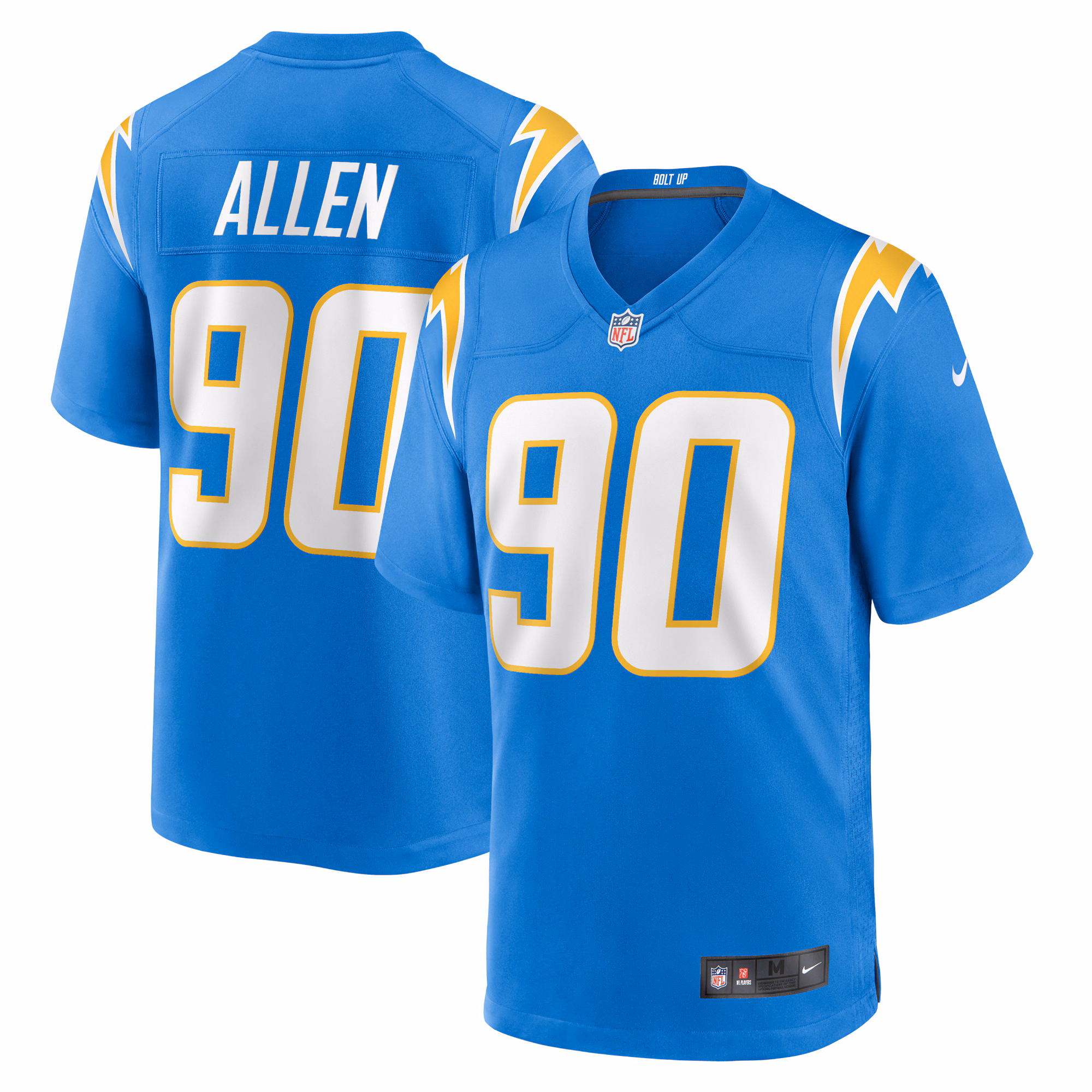 Brevin Allen Los Angeles Chargers Team Game Jersey -  Powder Blue