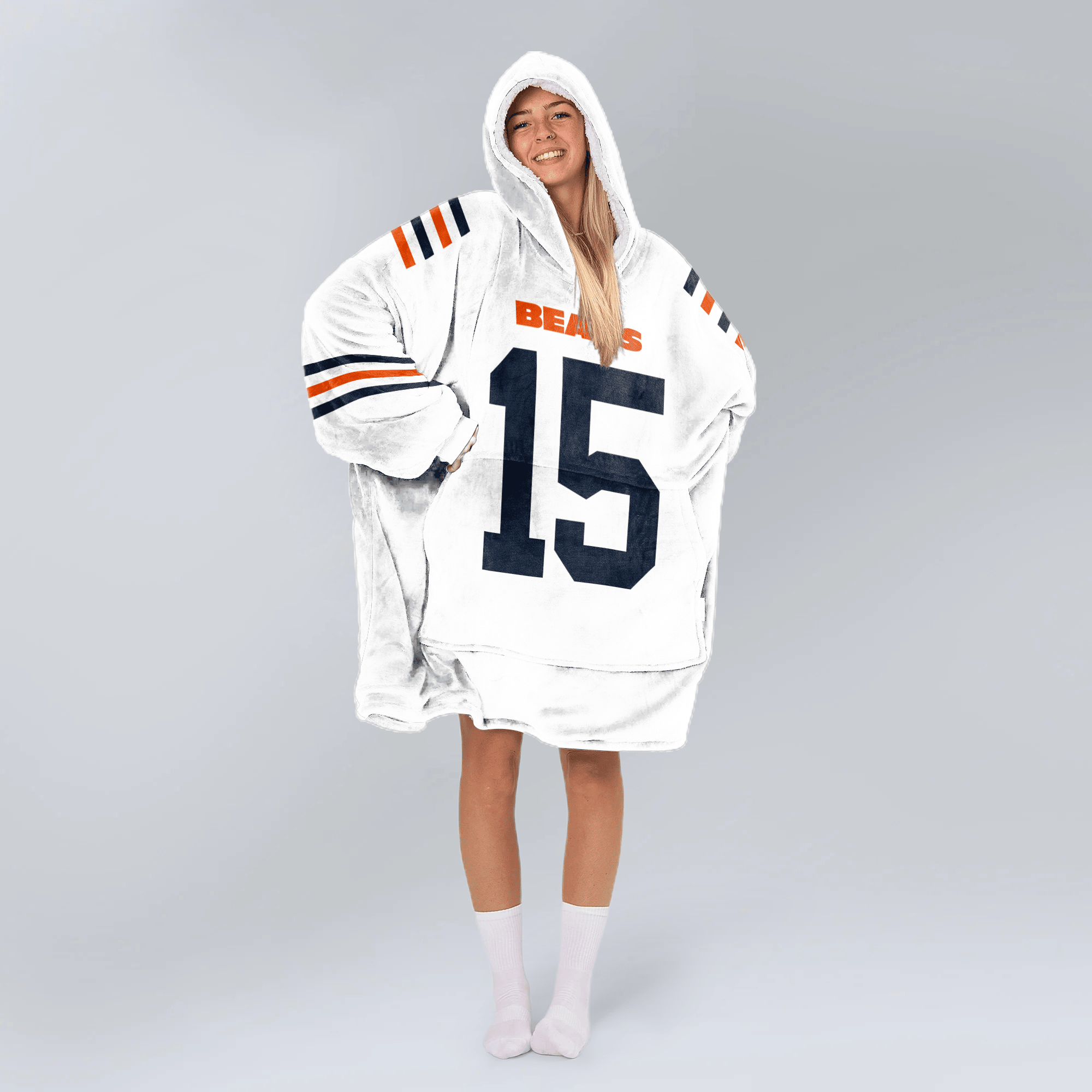 R.O 15 Chicago Football Unisex Blanket Hoodie