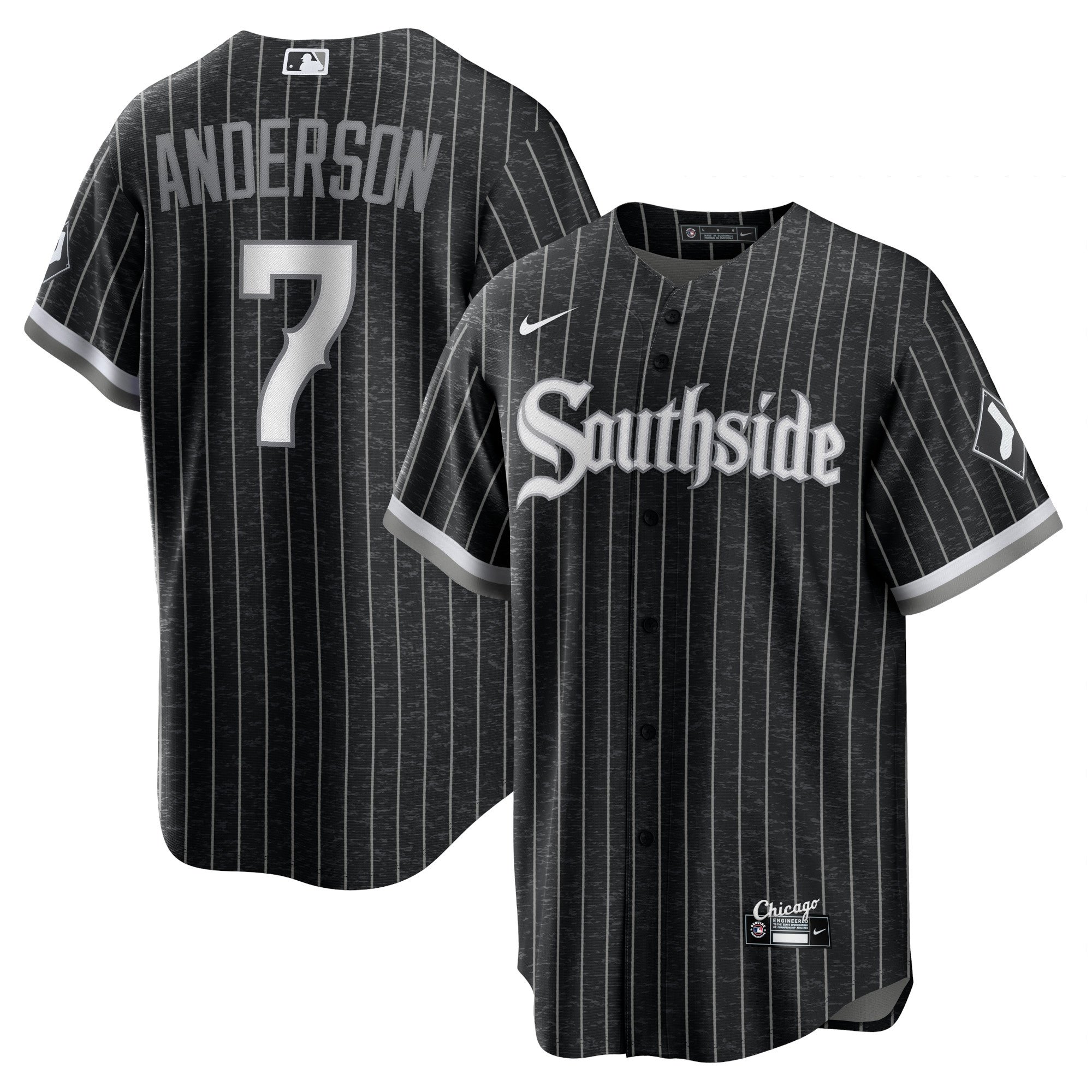 Men's Chicago White Sox Tim Anderson  Black City Connect Replica Player Jersey