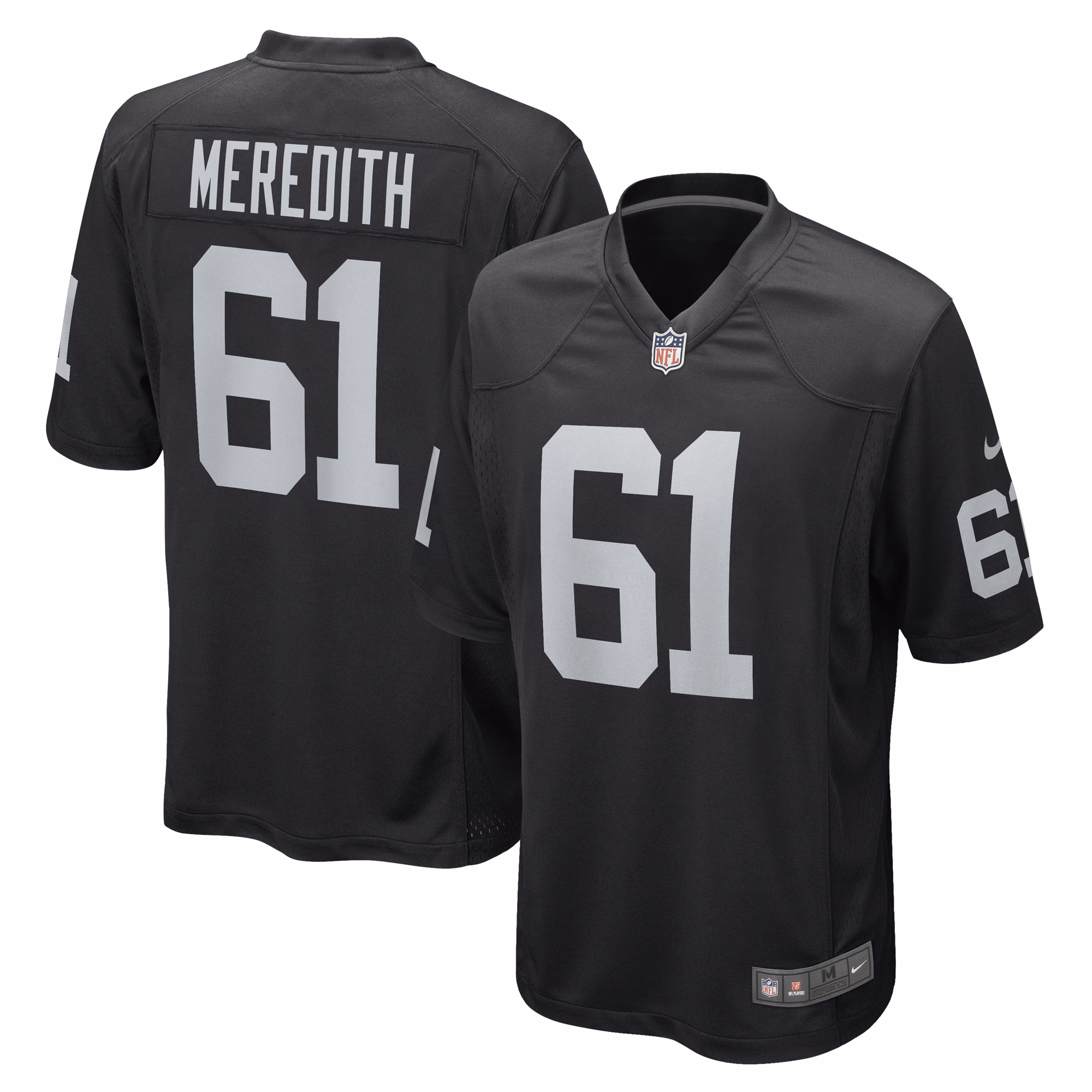 Meredith Las Vegas Raiders Game Player Jersey - Black