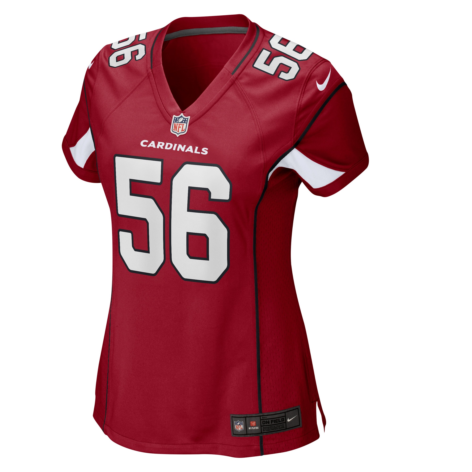 Ben Niemann Arizona Cardinals  Women's Game Player Jersey - Cardinal