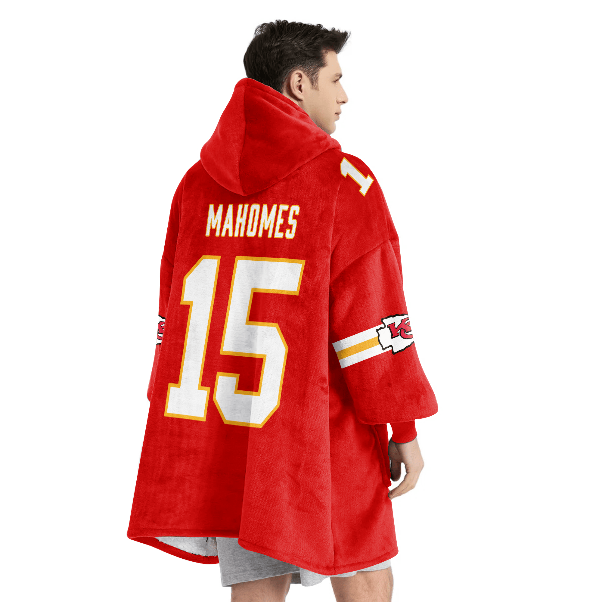 Red Kingdom Kansas City Football Unisex Blanket Hoodie