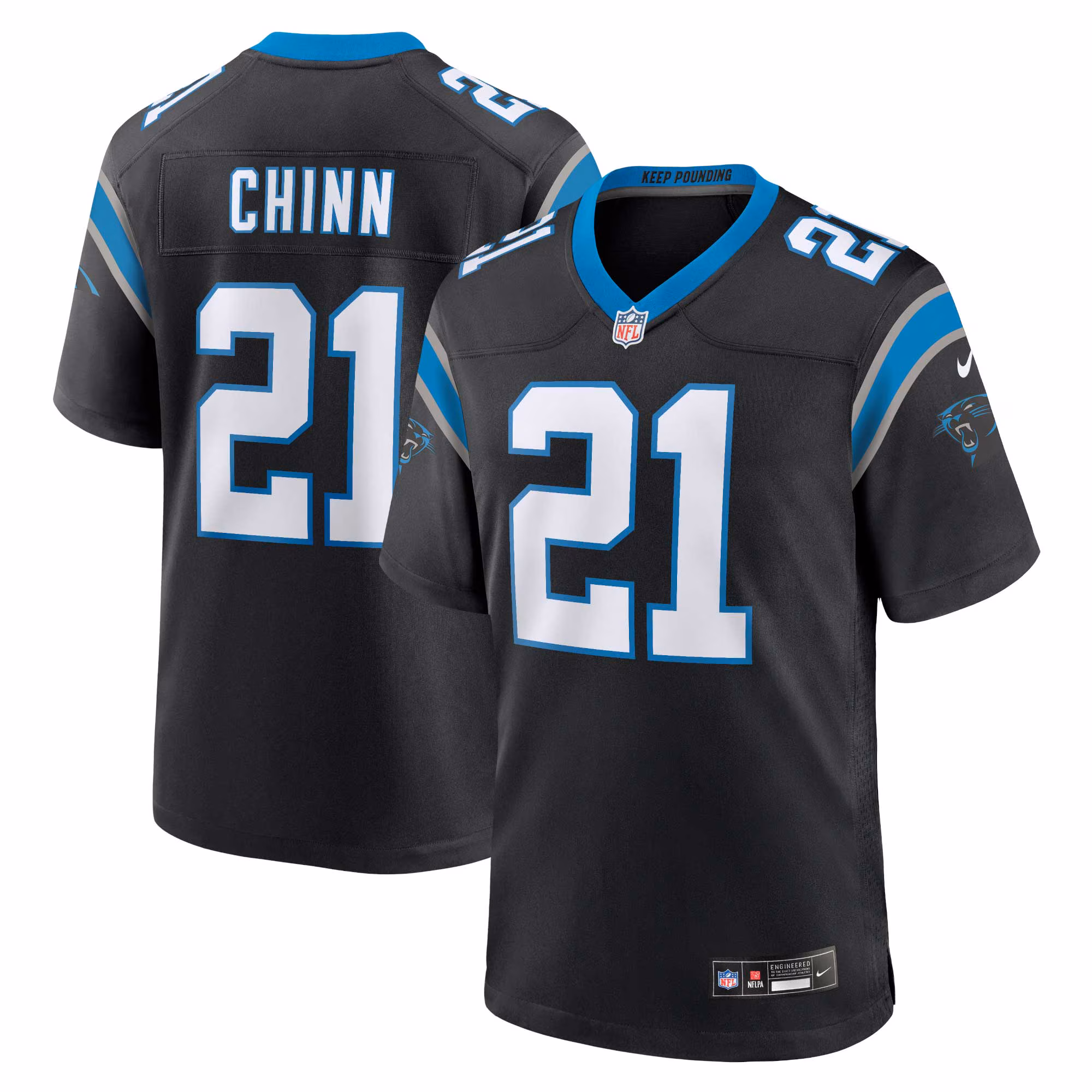 Jeremy Chinn Carolina Panthers Game Jersey - Black