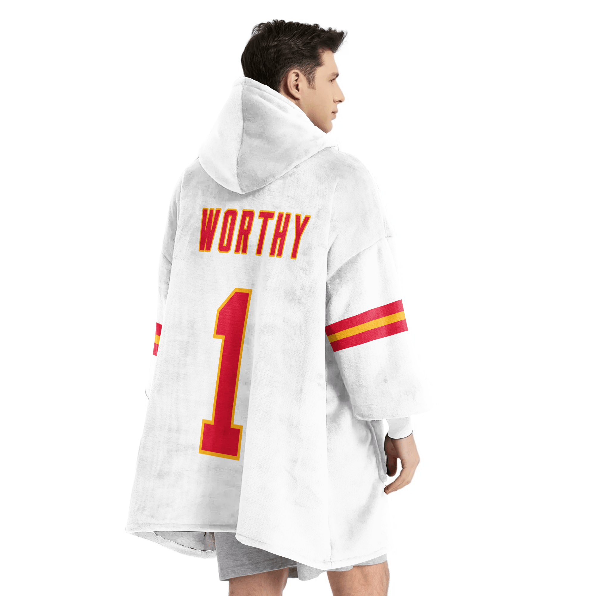 X.W 1 Kansas City Football Unisex Blanket Hoodie