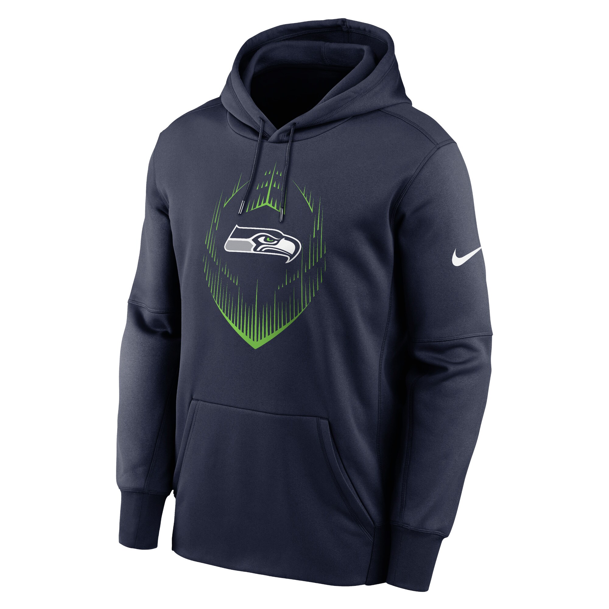 Seattle Seahawks Icon Performance Pullover Hoodie - College Navy