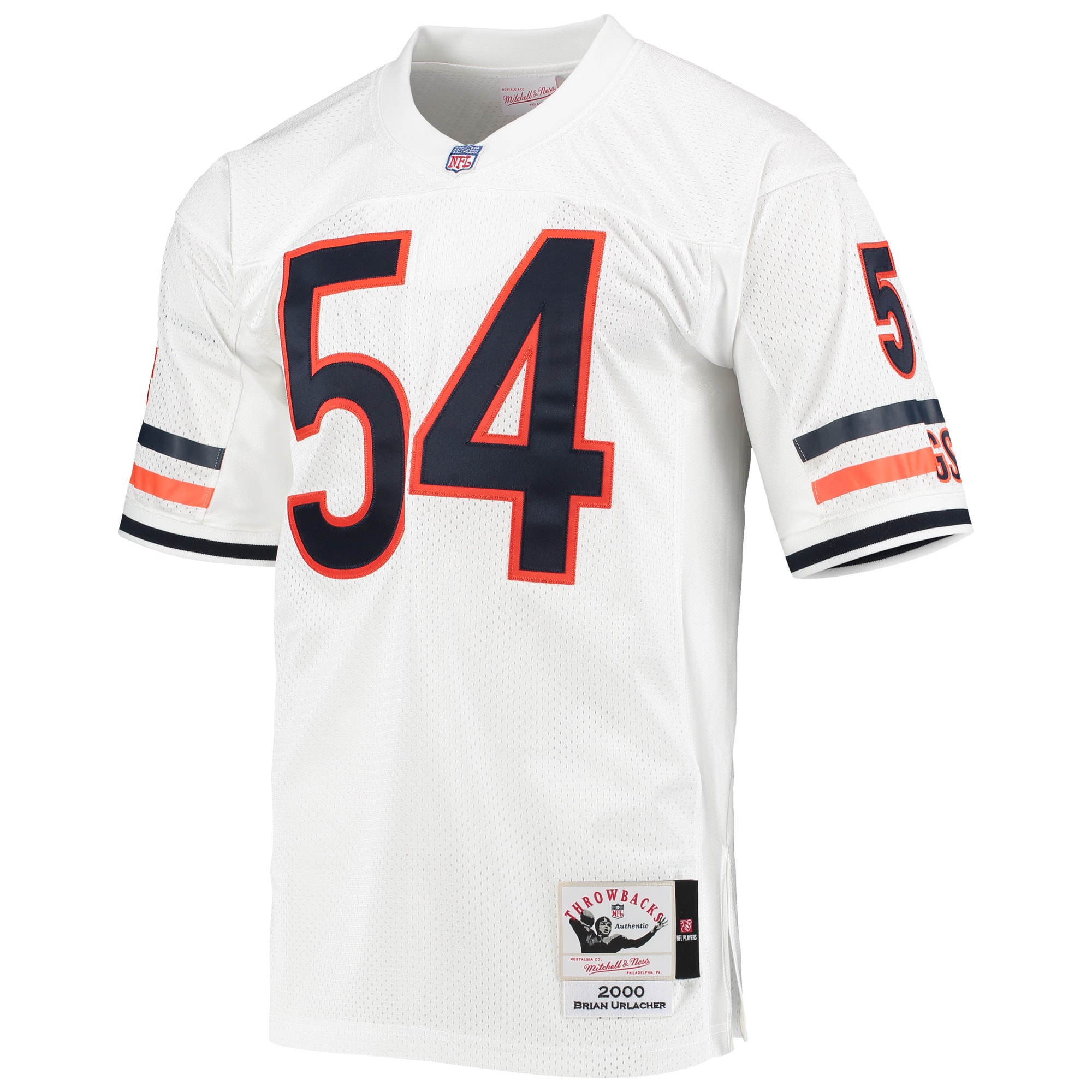 Brian Urlacher Chicago Bears  2000 Authentic Throwback Retired Player Jersey - White