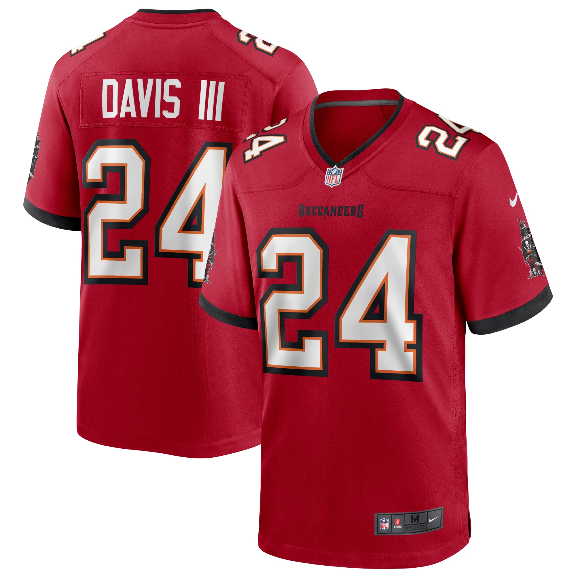 Carlton Davis III Tampa Bay Buccaneers  Game Player Jersey - Red