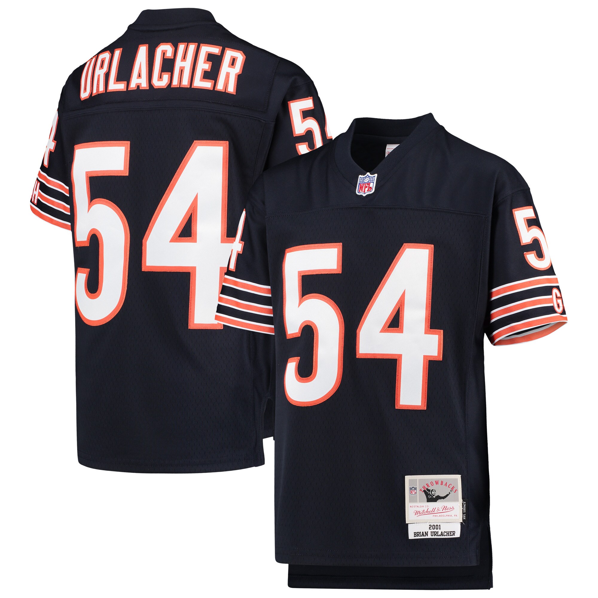 Brian Urlacher Chicago Bears  Youth 2001 Legacy Retired Player Jersey - Navy