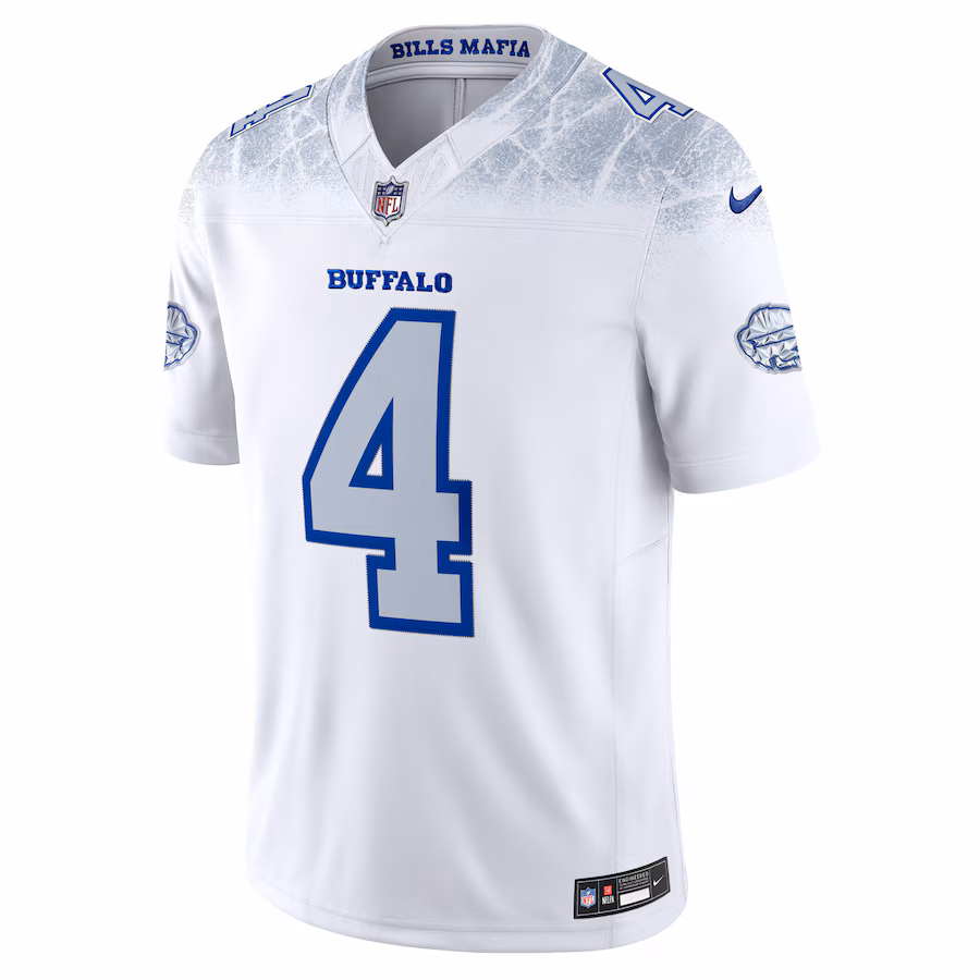 James Cook III #4 Buffalo Bills 2025 Rivalries Collection Limited Jersey - White