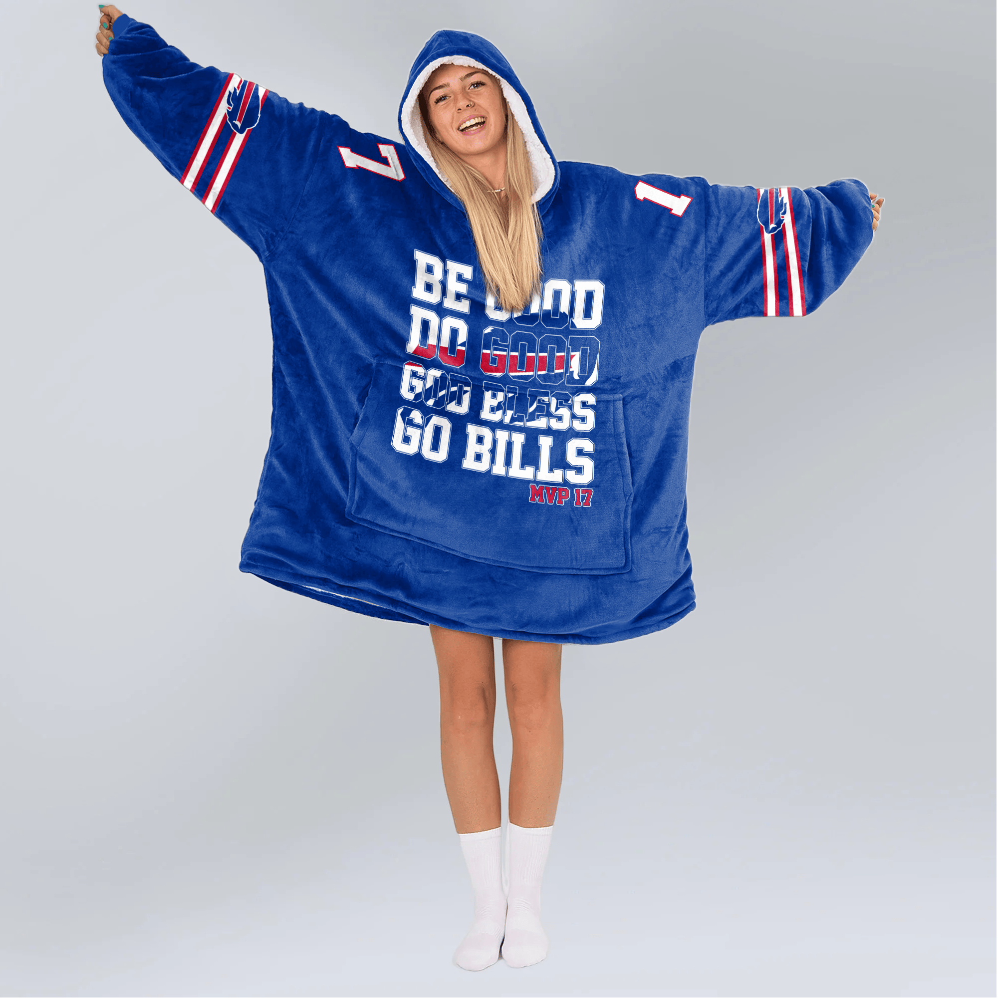 Buffalo Football Unisex Blanket Hoodie
