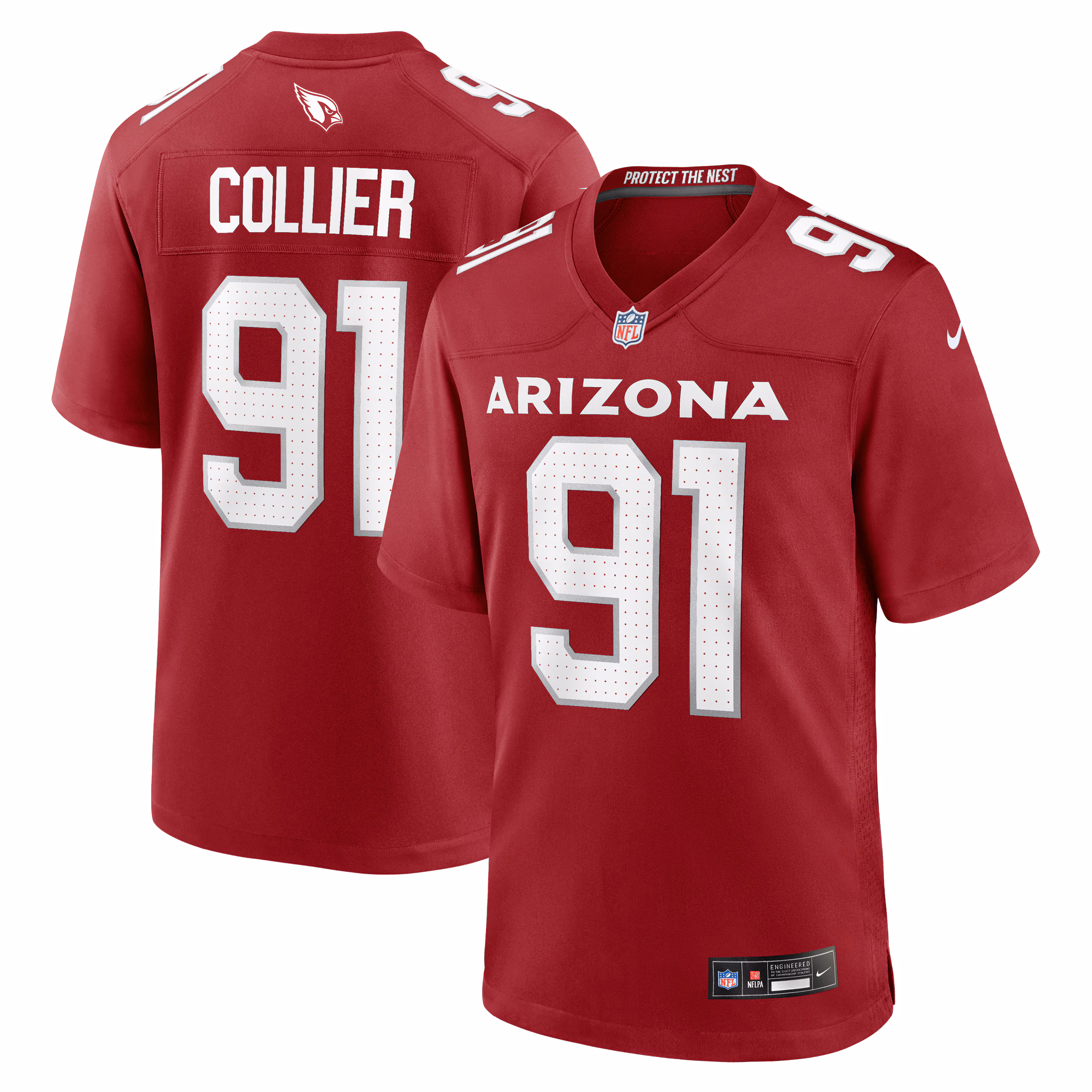 L.J. Collier Arizona Cardinals Game Player Jersey - Cardinal