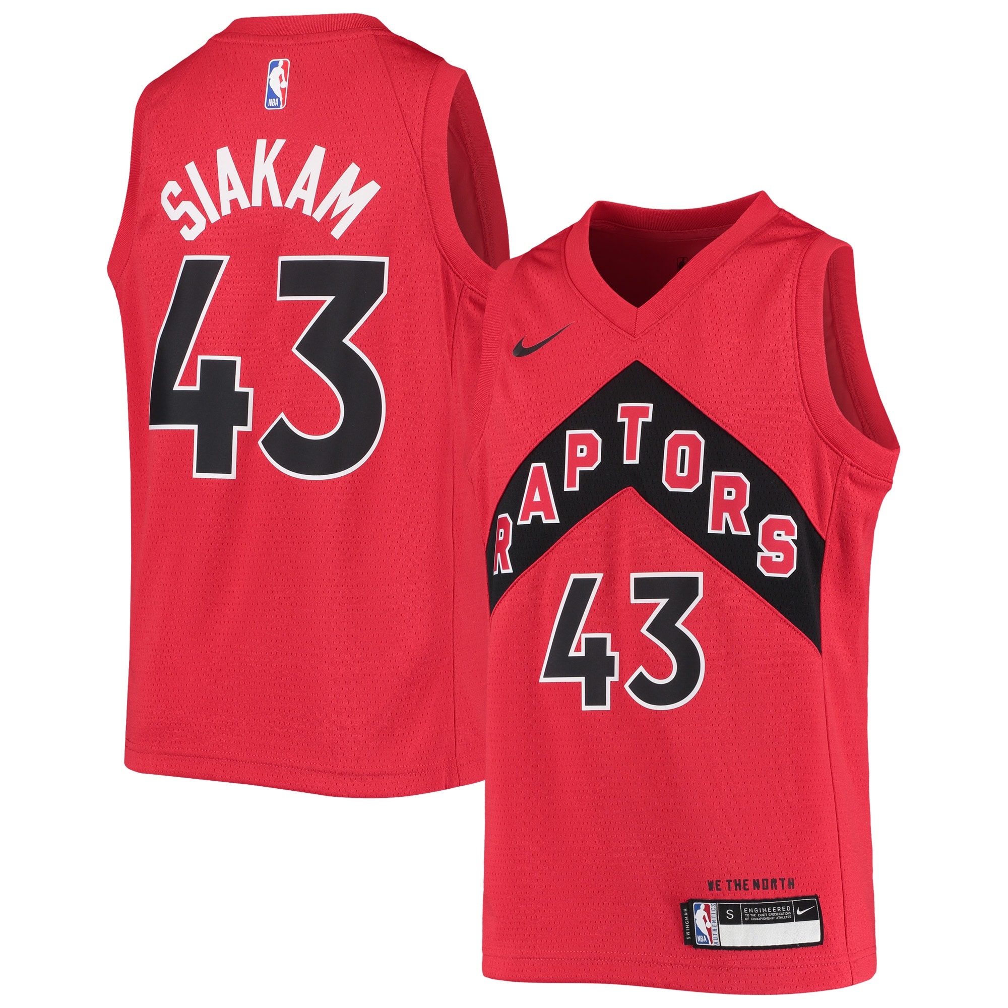 Pascal Siakam Toronto Raptors Youth 2020/21 Swingman Jersey - Red - Icon Edition