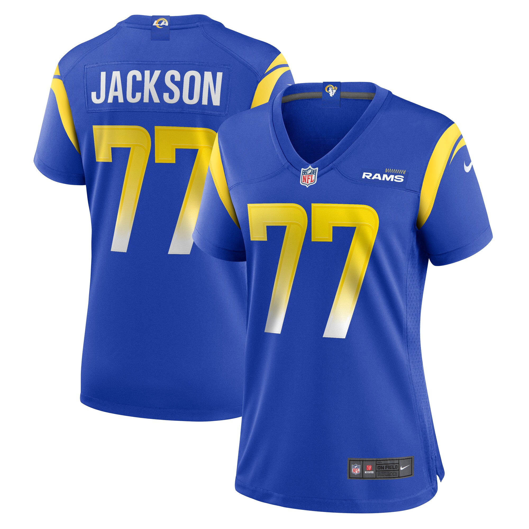 AJ Jackson Los Angeles Rams  Women's Game Player Jersey - Royal