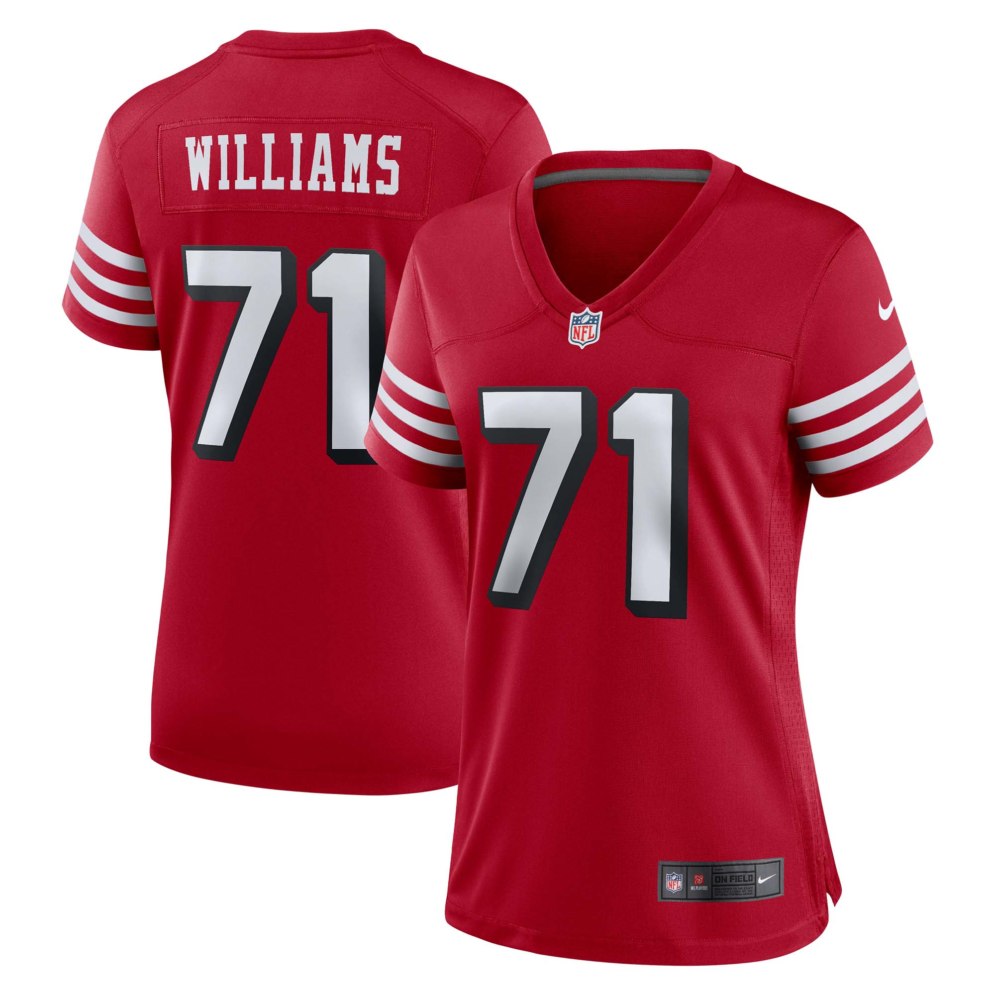 Trent Williams San Francisco 49ers  Women's Alternate Game Jersey - Scarlet