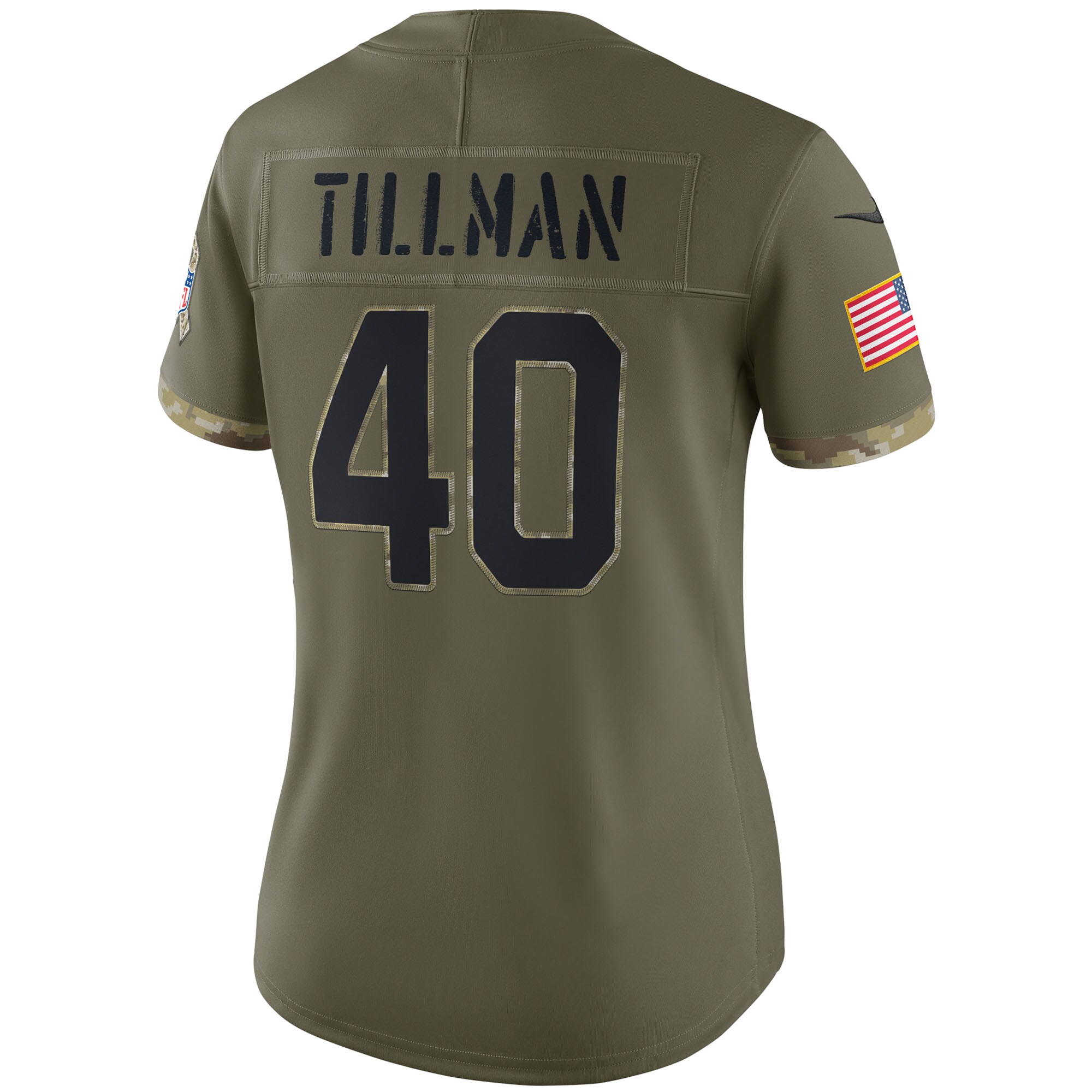 Pat Tillman Arizona Cardinals  Women's 2022 Salute To Service Retired Player Limited Jersey - Olive