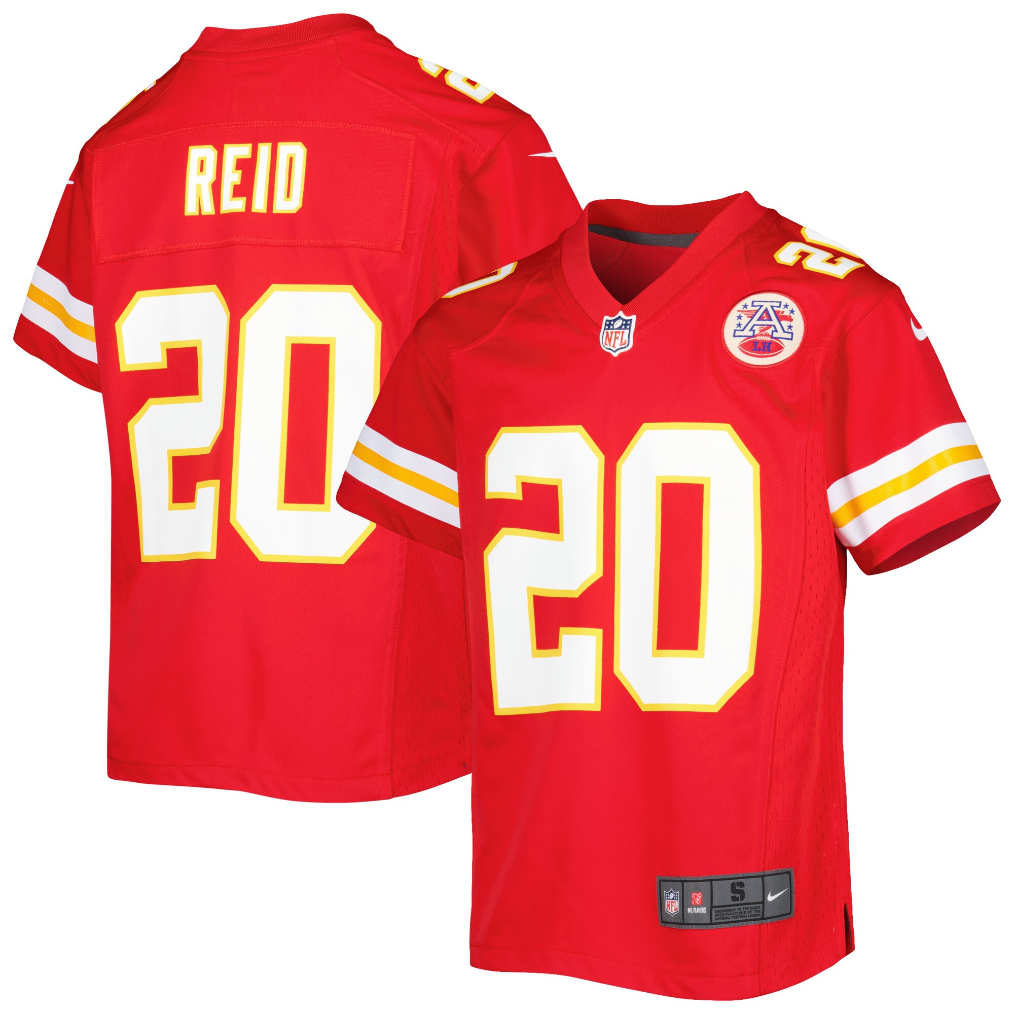 Justin Reid Kansas City Chiefs  Youth Game Jersey - Red
