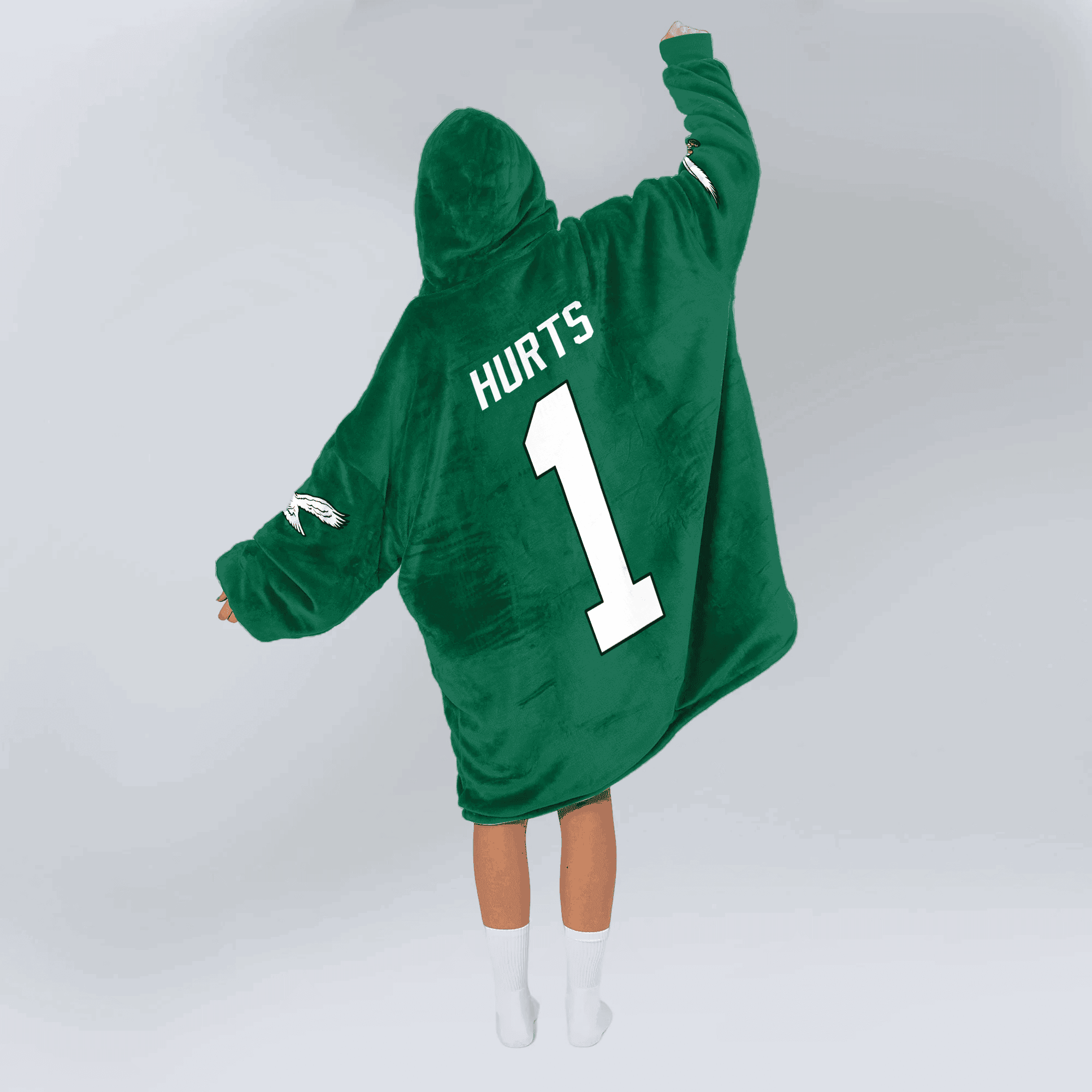 Adult 1 Philadelphia Football Unisex Blanket Hoodie