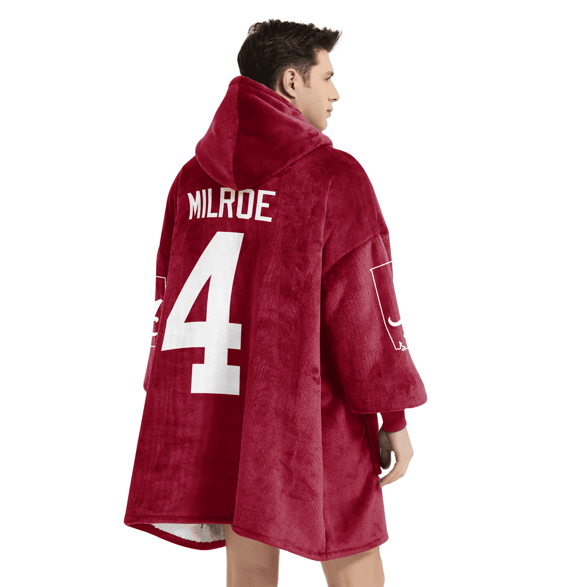 Adult 4 Alabama Football Unisex Blanket Hoodie