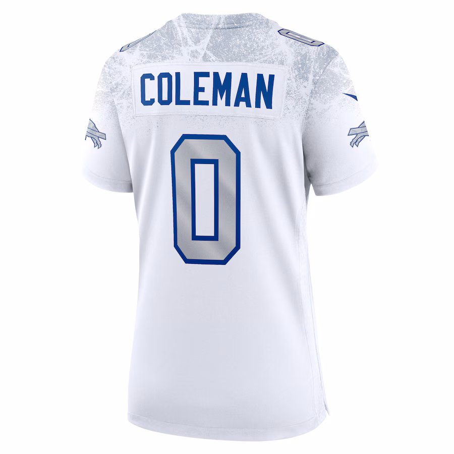 Keon Coleman #0 Buffalo Bills Women's 2025 Rivalries Collection Game Jersey - White