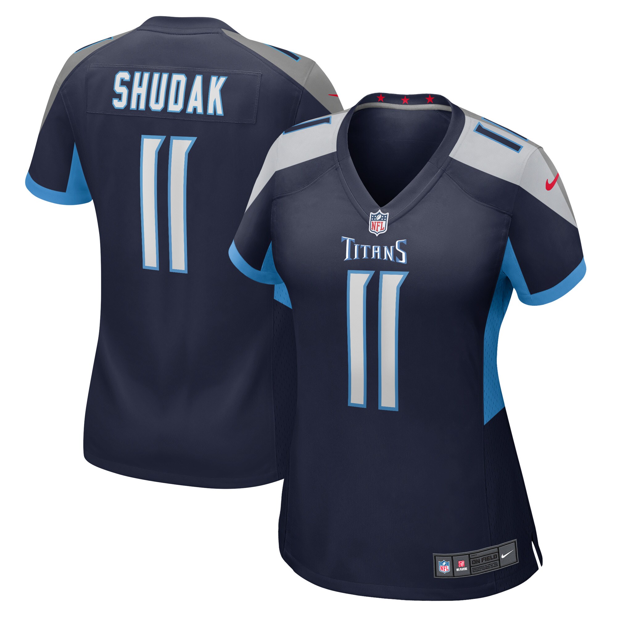 Caleb Shudak Tennessee Titans  Women's Game Player Jersey - Navy