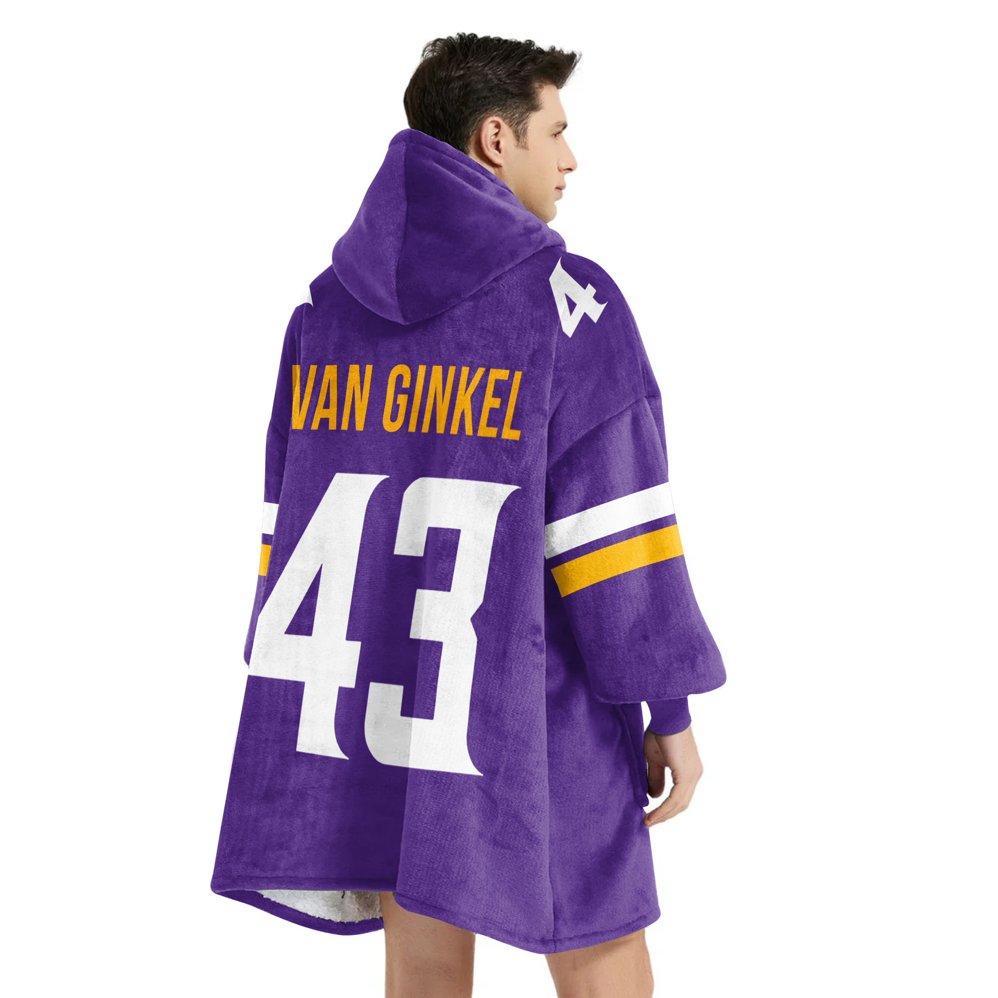 Adult V.G 43 Minnesota Football Unisex Blanket Hoodie