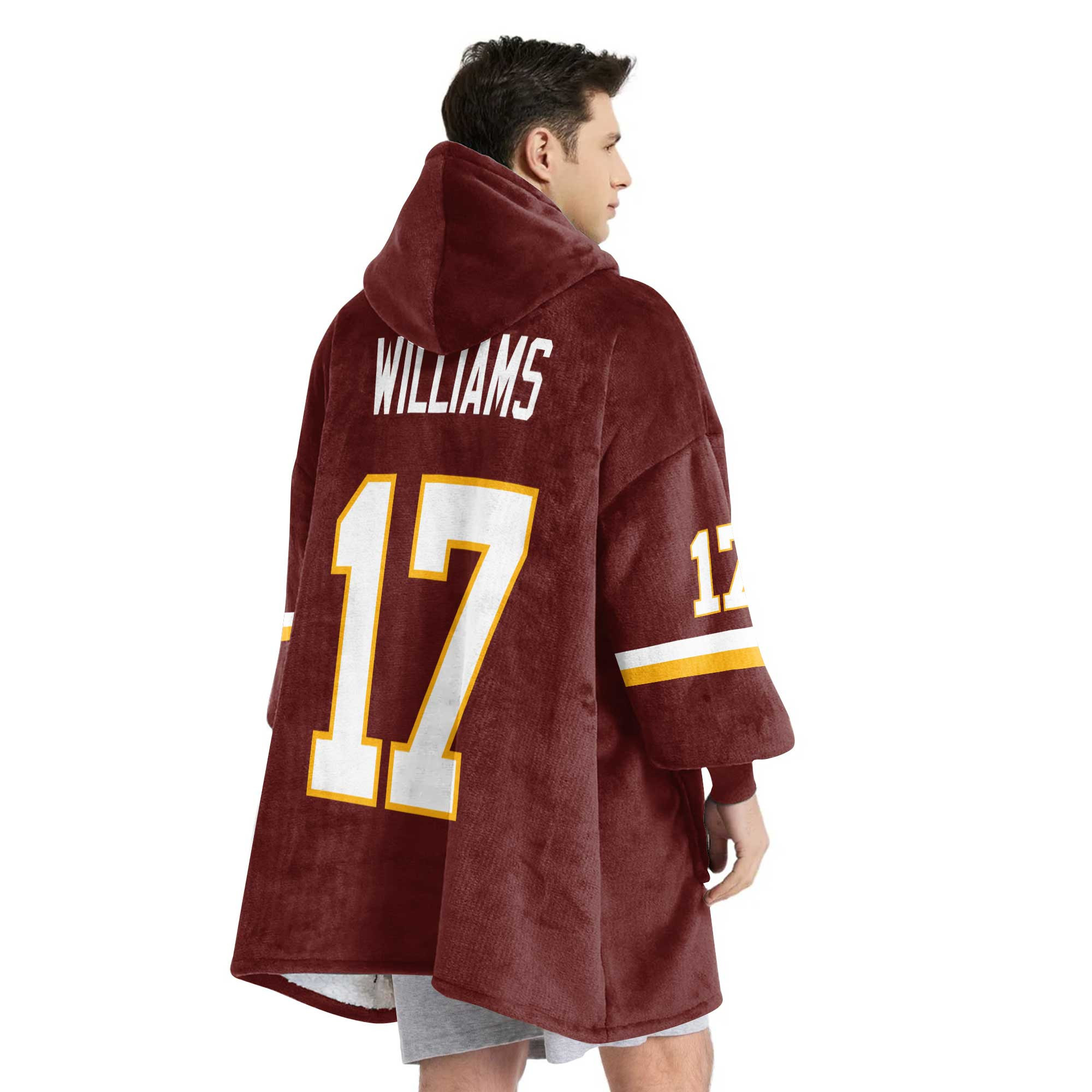 Adult 17 Washington Football Unisex Blanket Hoodie