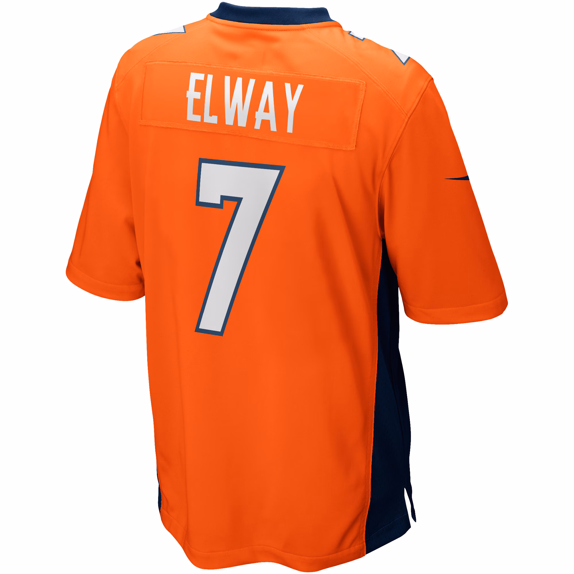 John Elway Denver Broncos Game Retired Player Jersey - Orange