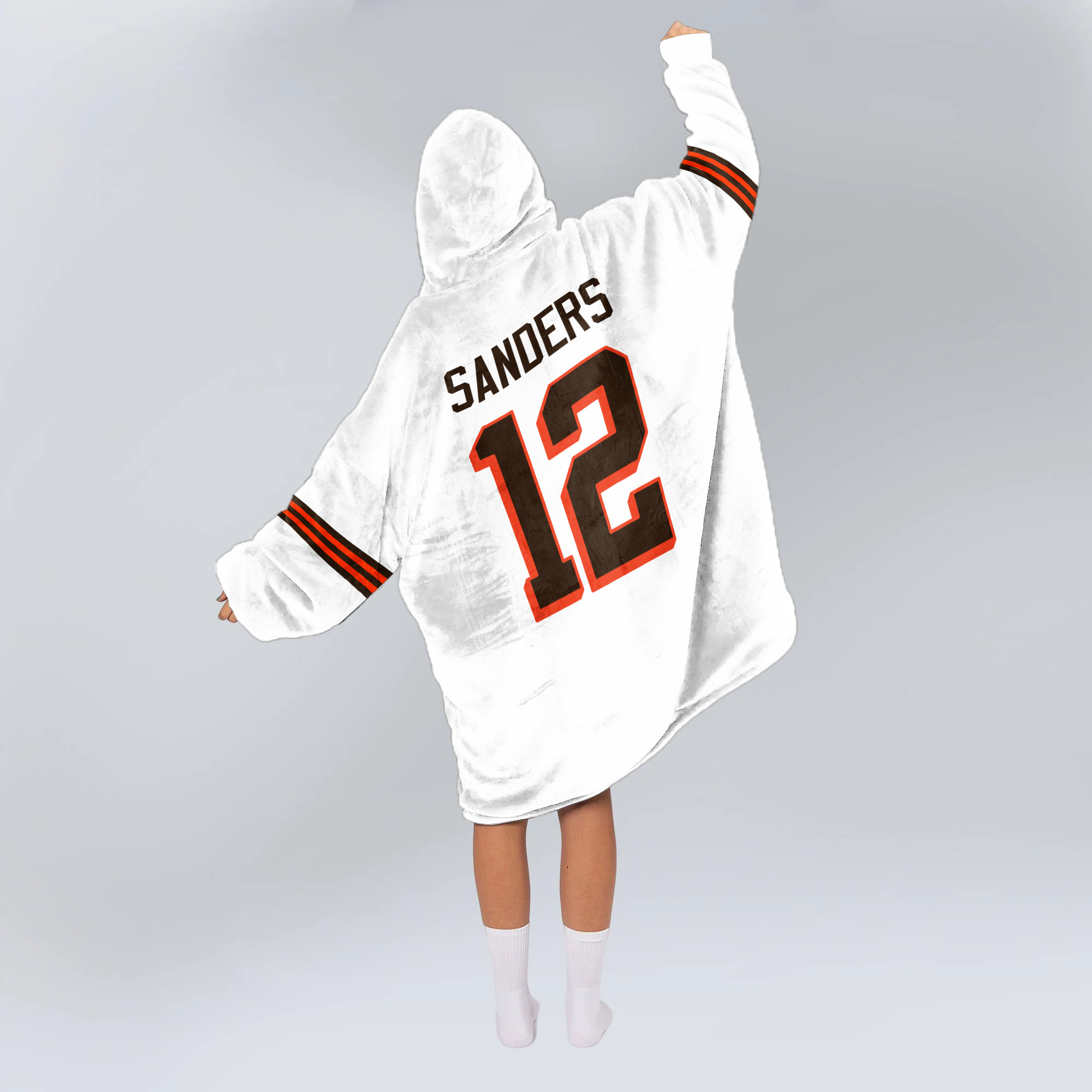 Adult S.S 12 Cleveland Football Unisex Blanket Hoodie