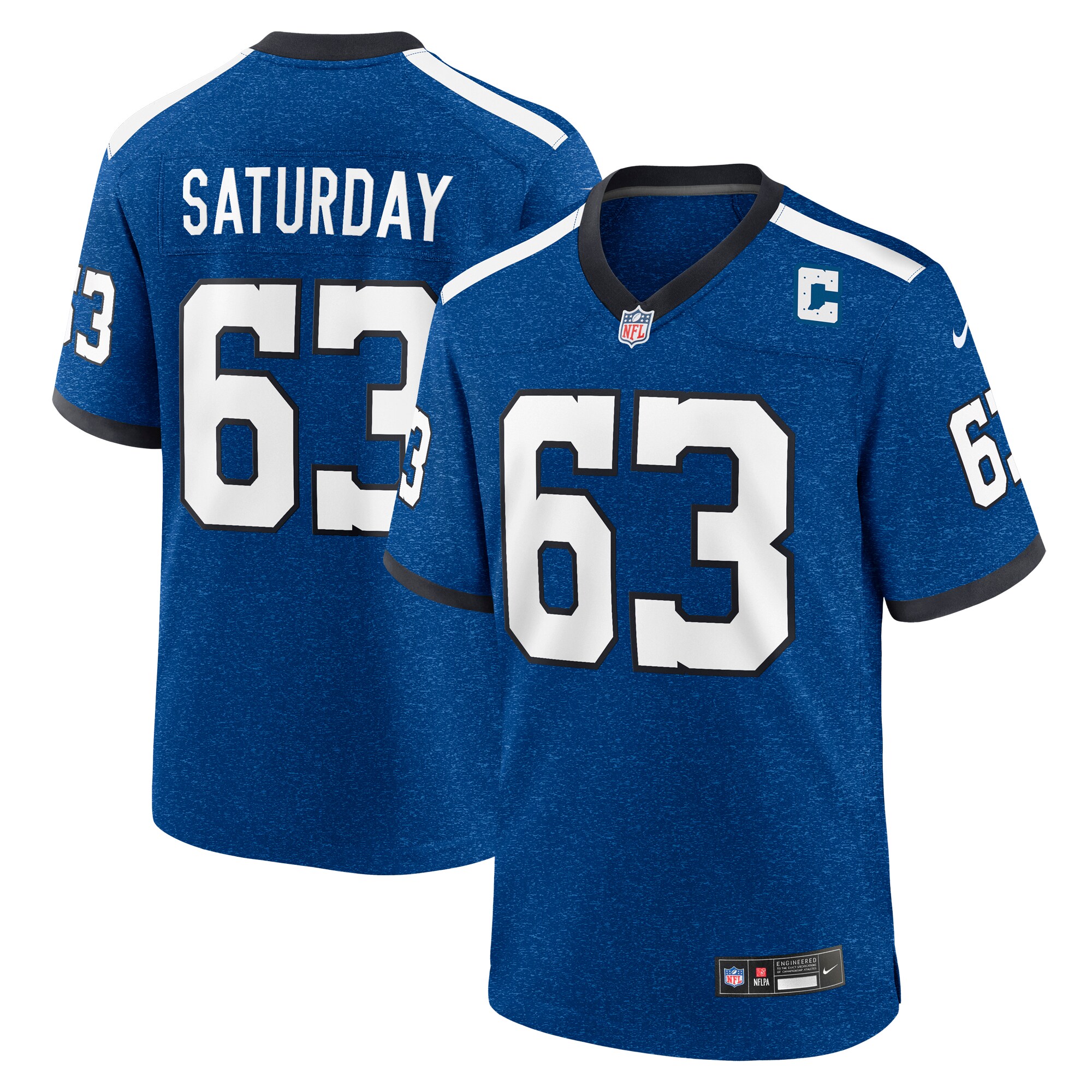 Jeff Saturday Indianapolis Colts  Indiana Nights Alternate Game Jersey - Royal
