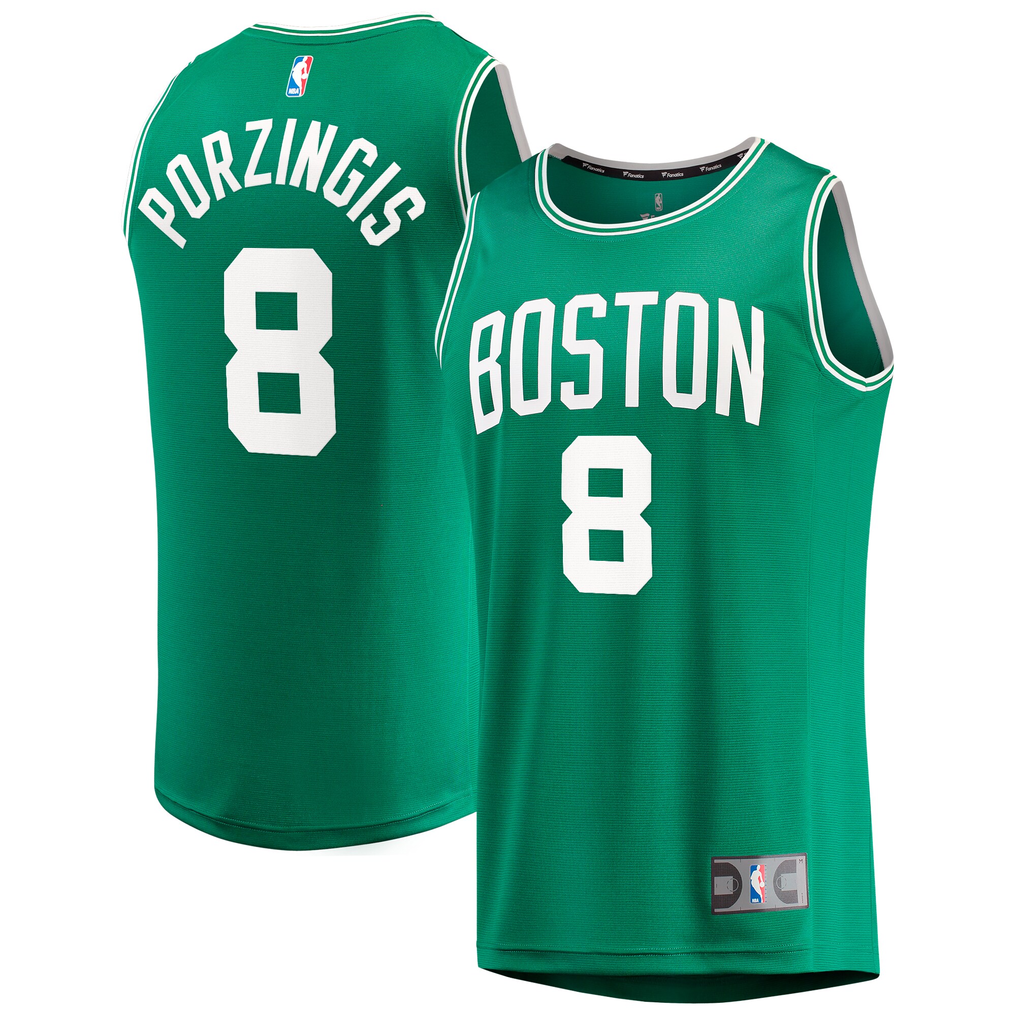 Kristaps Porzingis Boston Celtics  Fast Break Player Jersey - Icon Edition - Kelly Green