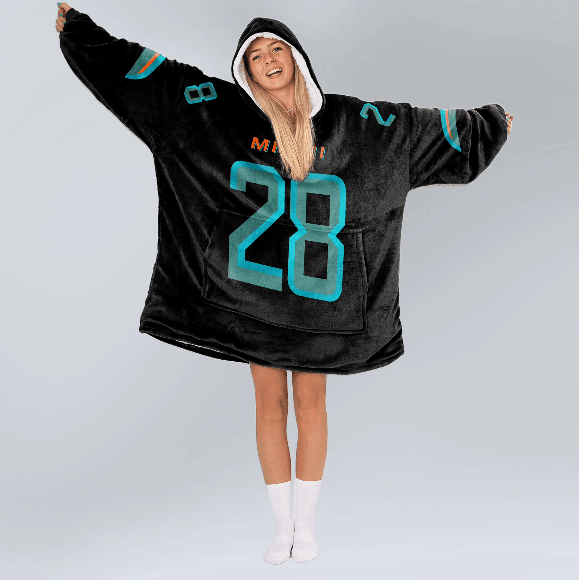 D.A 28 Miami Football Unisex Blanket Hoodie