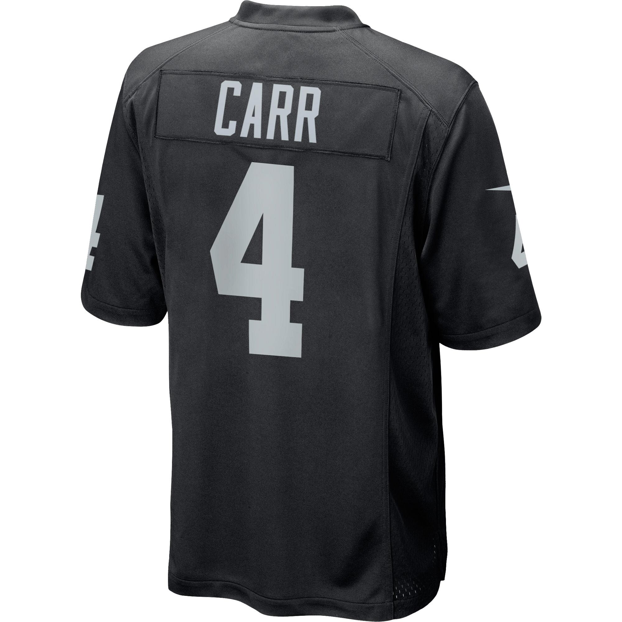 Derek Carr Las Vegas Raiders Youth Team Color Game Jersey - Black
